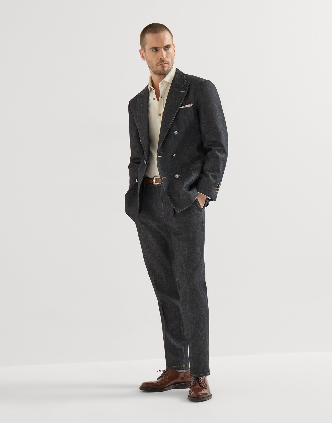 Corduroy shirt Panama Man - Brunello Cucinelli