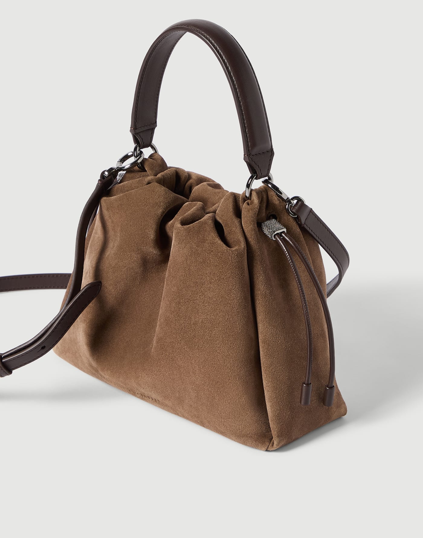 スエード Mellow バケットバッグ(S) キャラメル レディース - Brunello Cucinelli