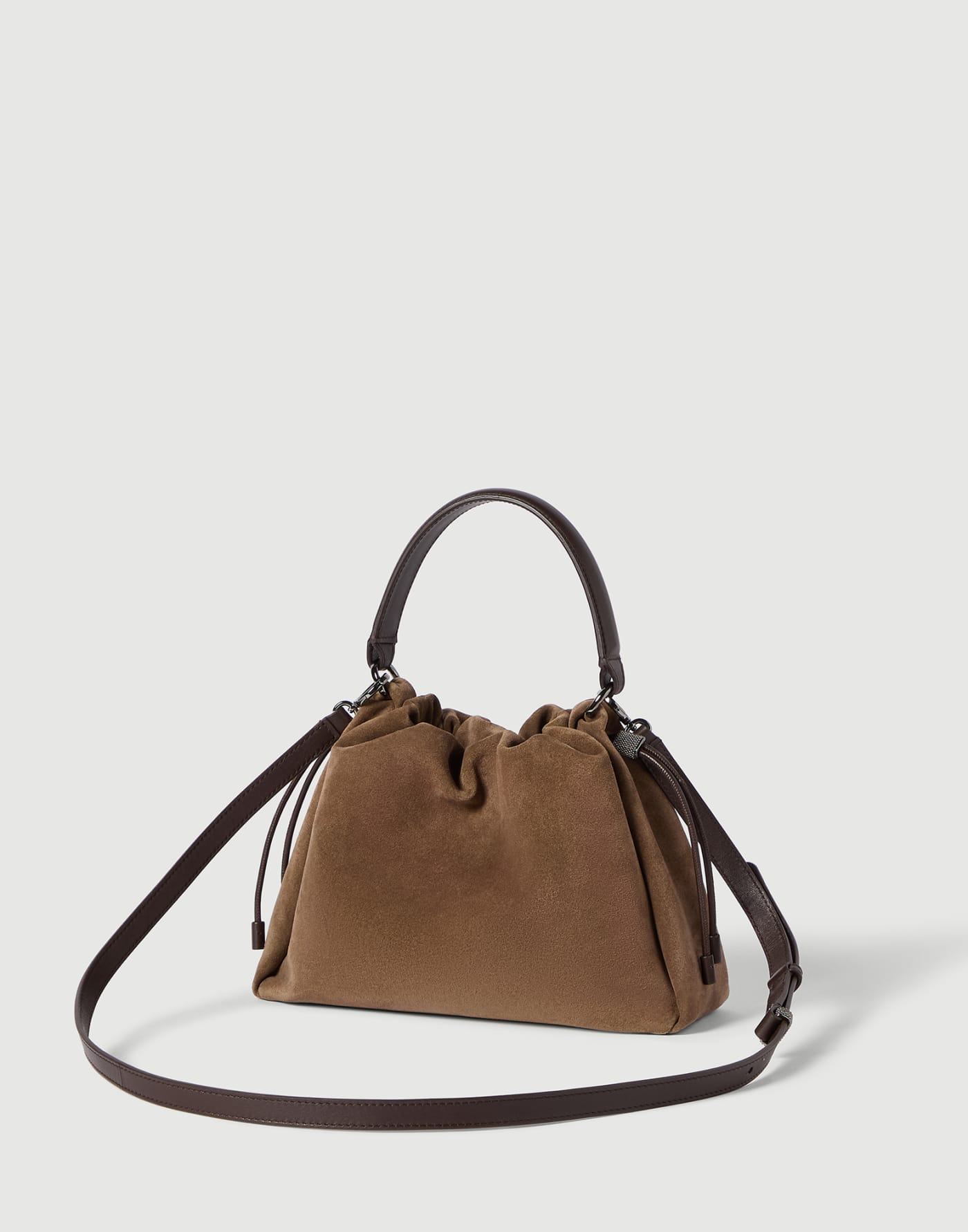 スエード Mellow バケットバッグ(S) キャラメル レディース - Brunello Cucinelli