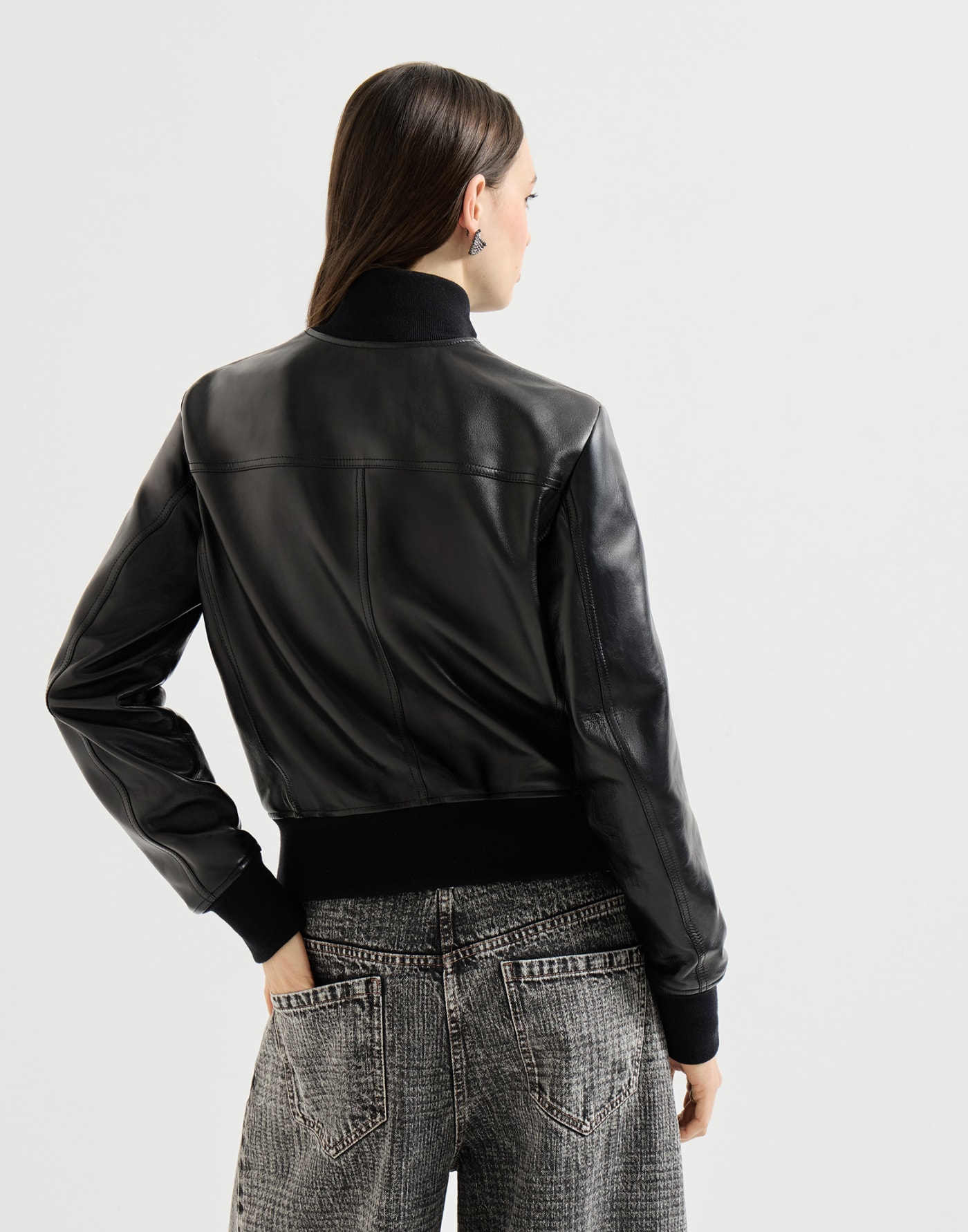 Nappa leather jacket Black Woman - Brunello Cucinelli