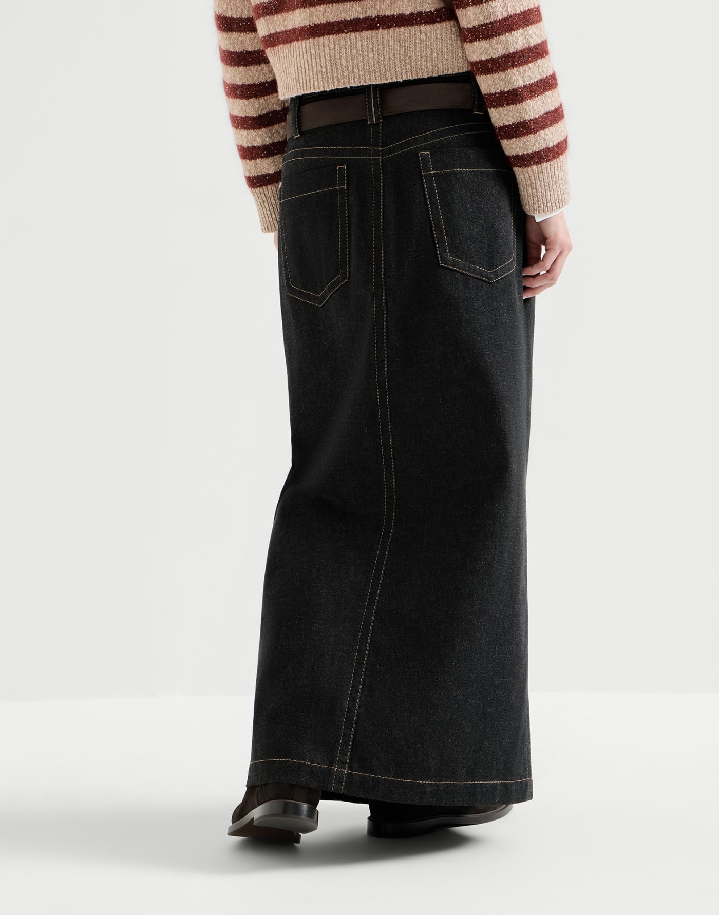 Denim five-pocket skirt Black Woman - Brunello Cucinelli