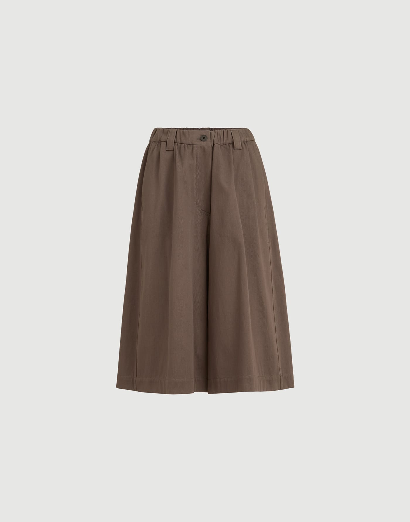 Gabardine long Bermuda shorts Pine Cone Brown Woman - Brunello Cucinelli