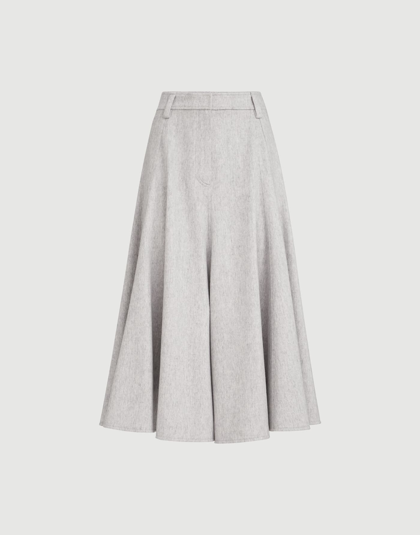 フランネル フレアスカート グレー レディース - Brunello Cucinelli