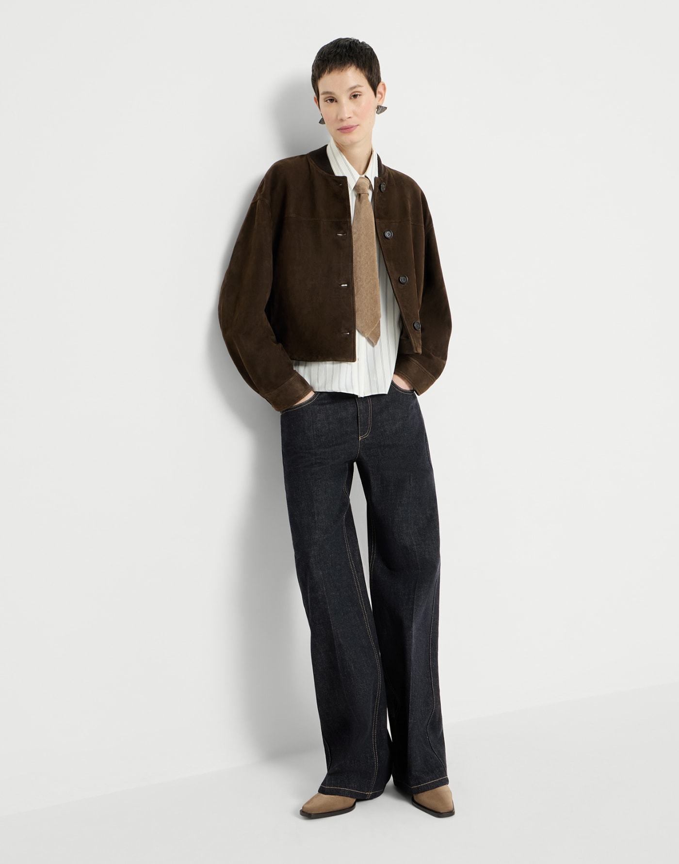 Contemporary trousers Dark Denim Woman - Brunello Cucinelli