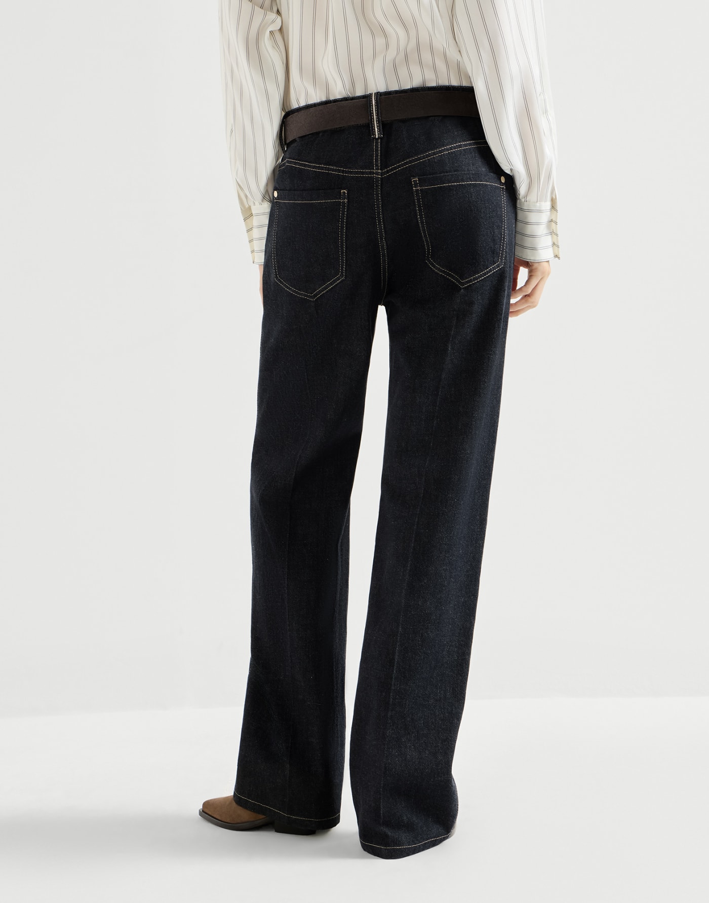 Contemporary trousers Dark Denim Woman - Brunello Cucinelli
