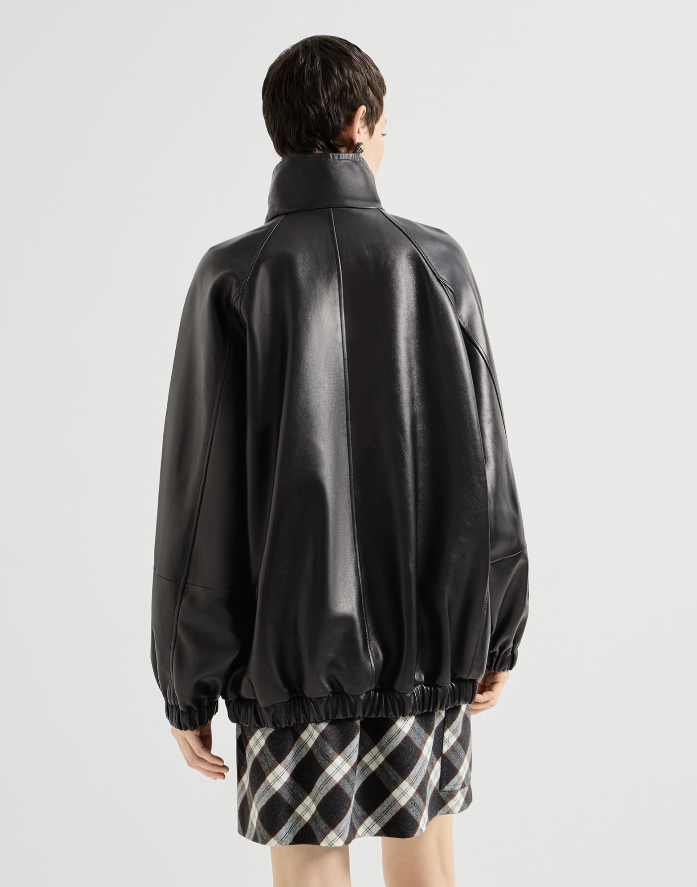 ナッパレザー ボンバージャケット ブラック レディース - Brunello Cucinelli