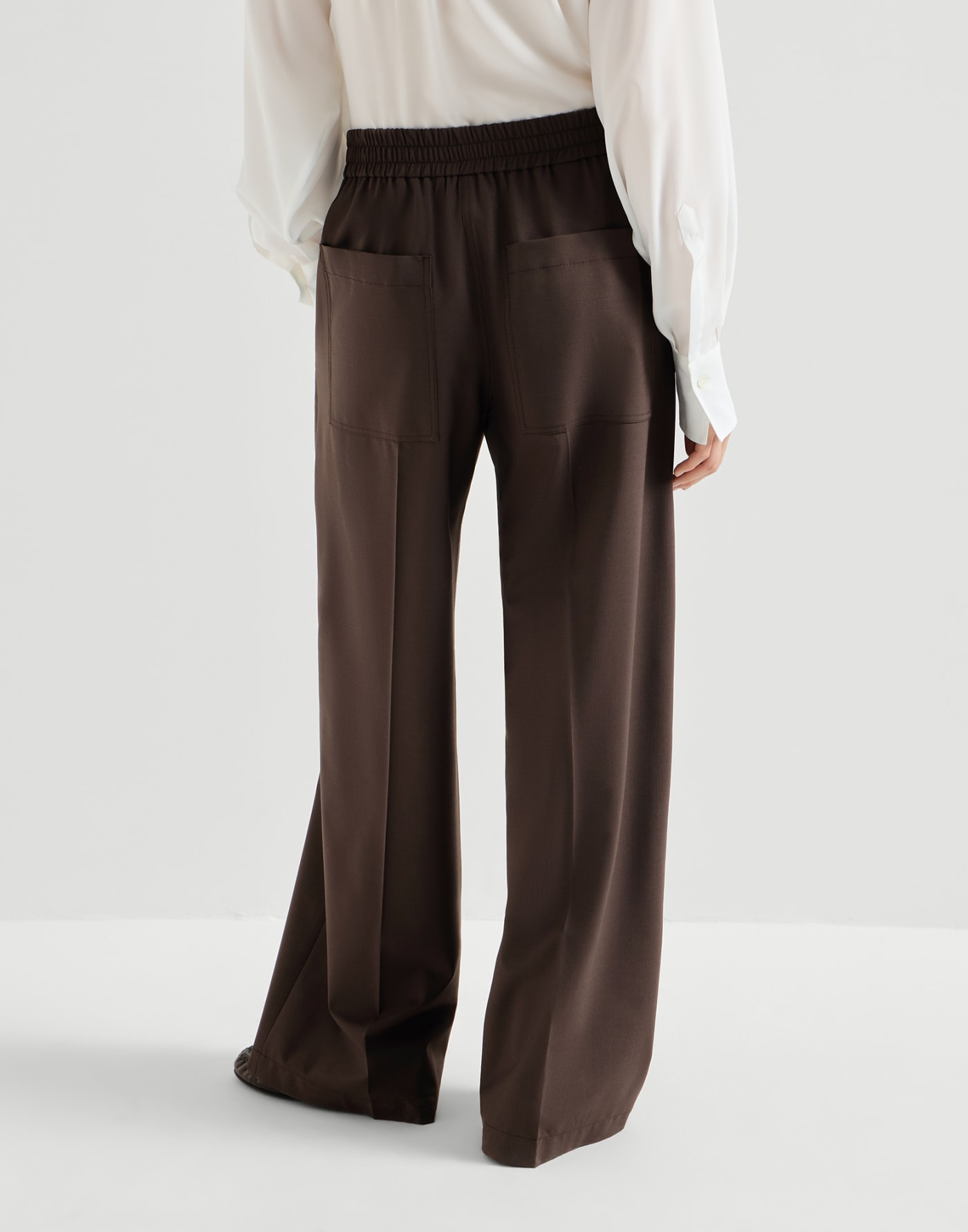 Loose Track trousers Coffee Woman - Brunello Cucinelli