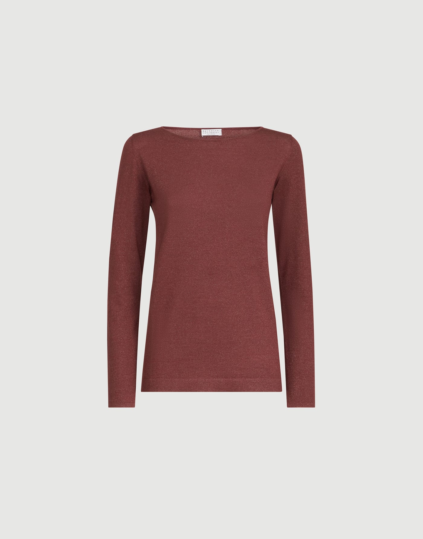 Jersey ligero de cachemir y seda Rojo rubí Mujer - Brunello Cucinelli