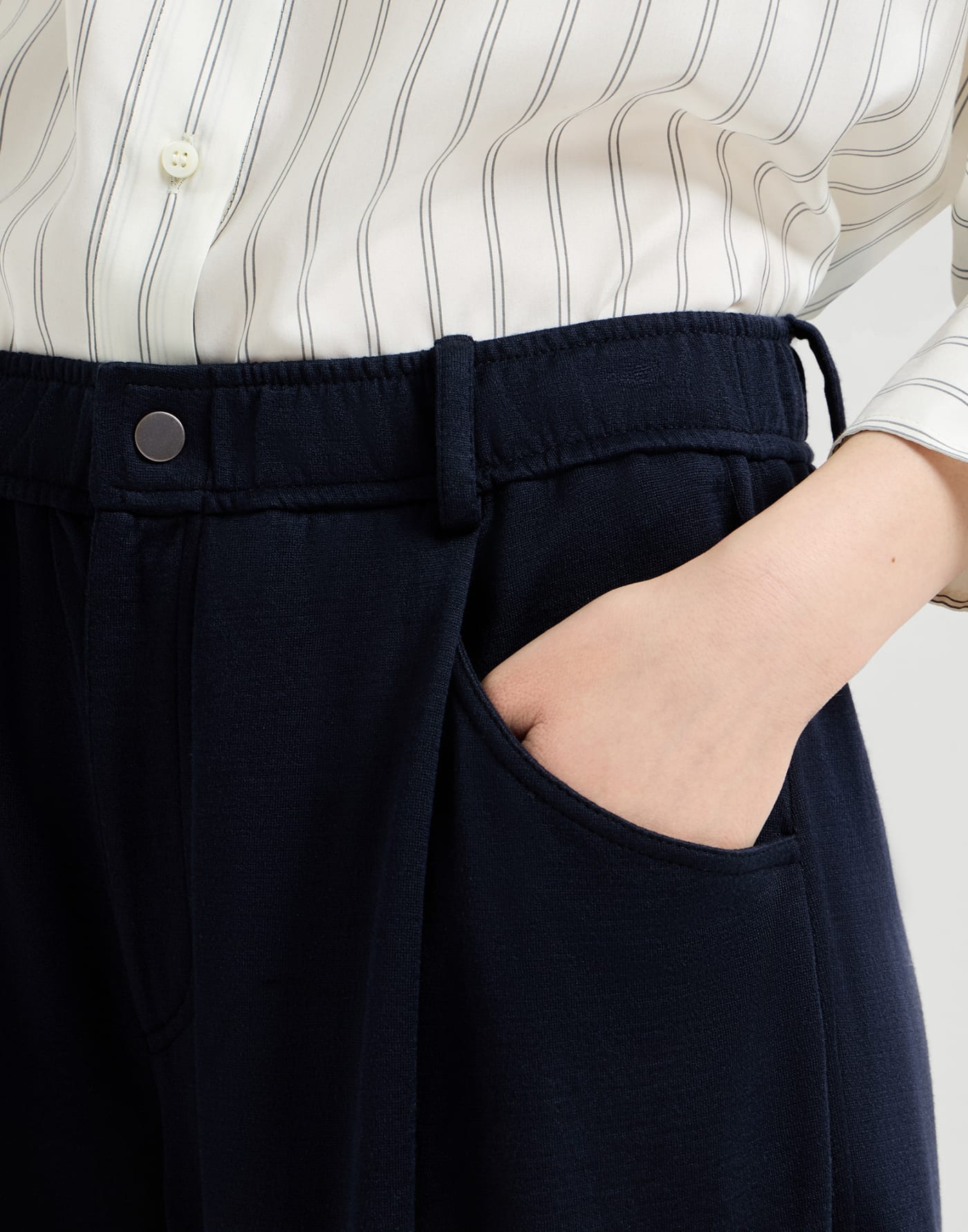 Pantalón Track de interlock Cobalto Mujer - Brunello Cucinelli