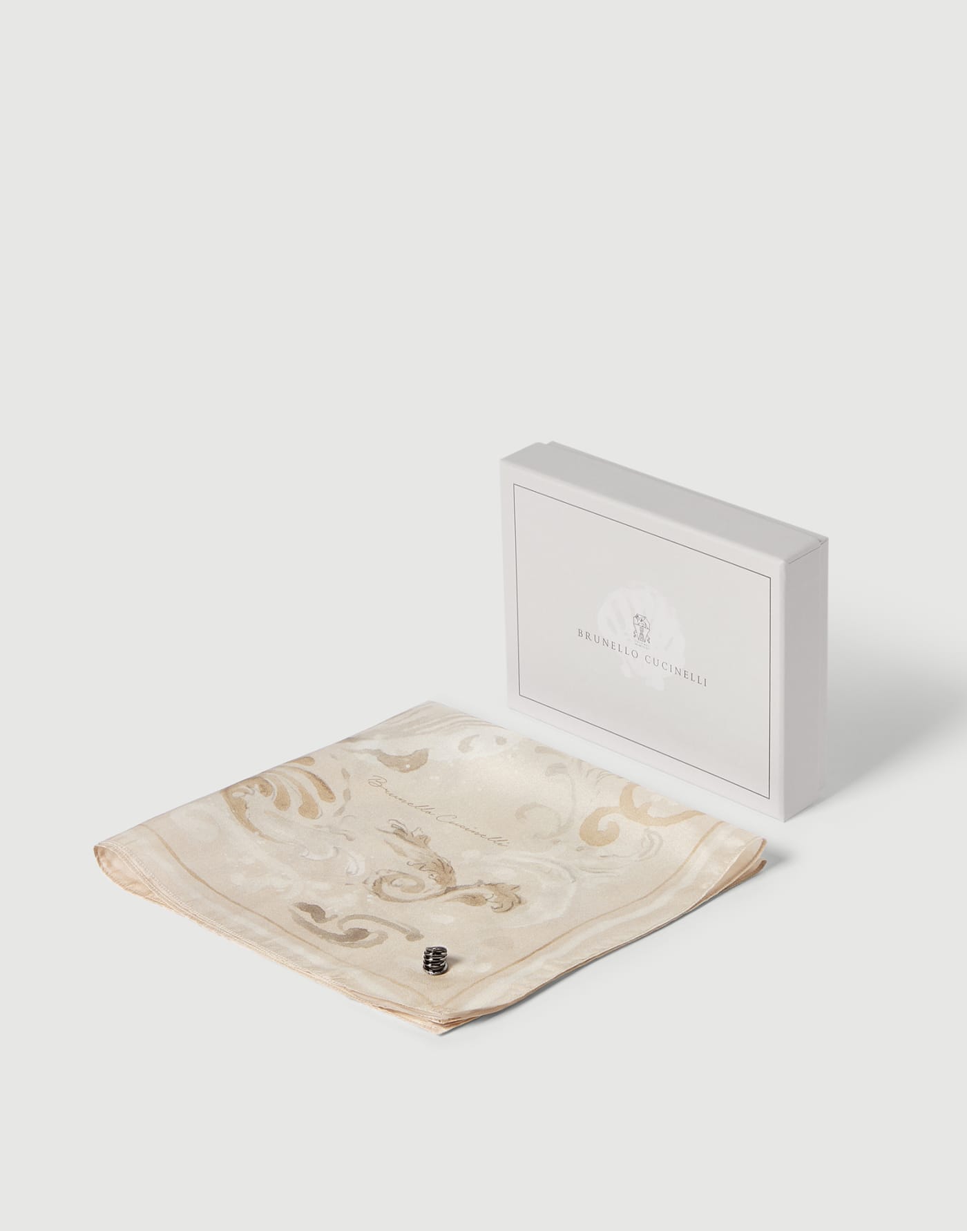 Mediterranea scarf with ring Shell Lifestyle - Brunello Cucinelli