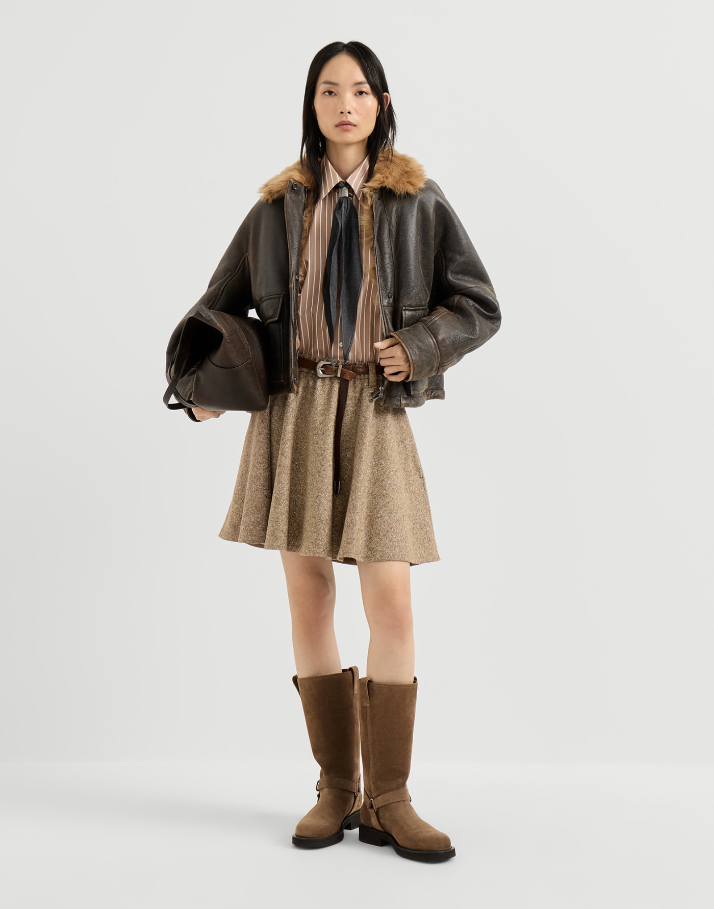 Striped poplin shirt Dattero Woman - Brunello Cucinelli