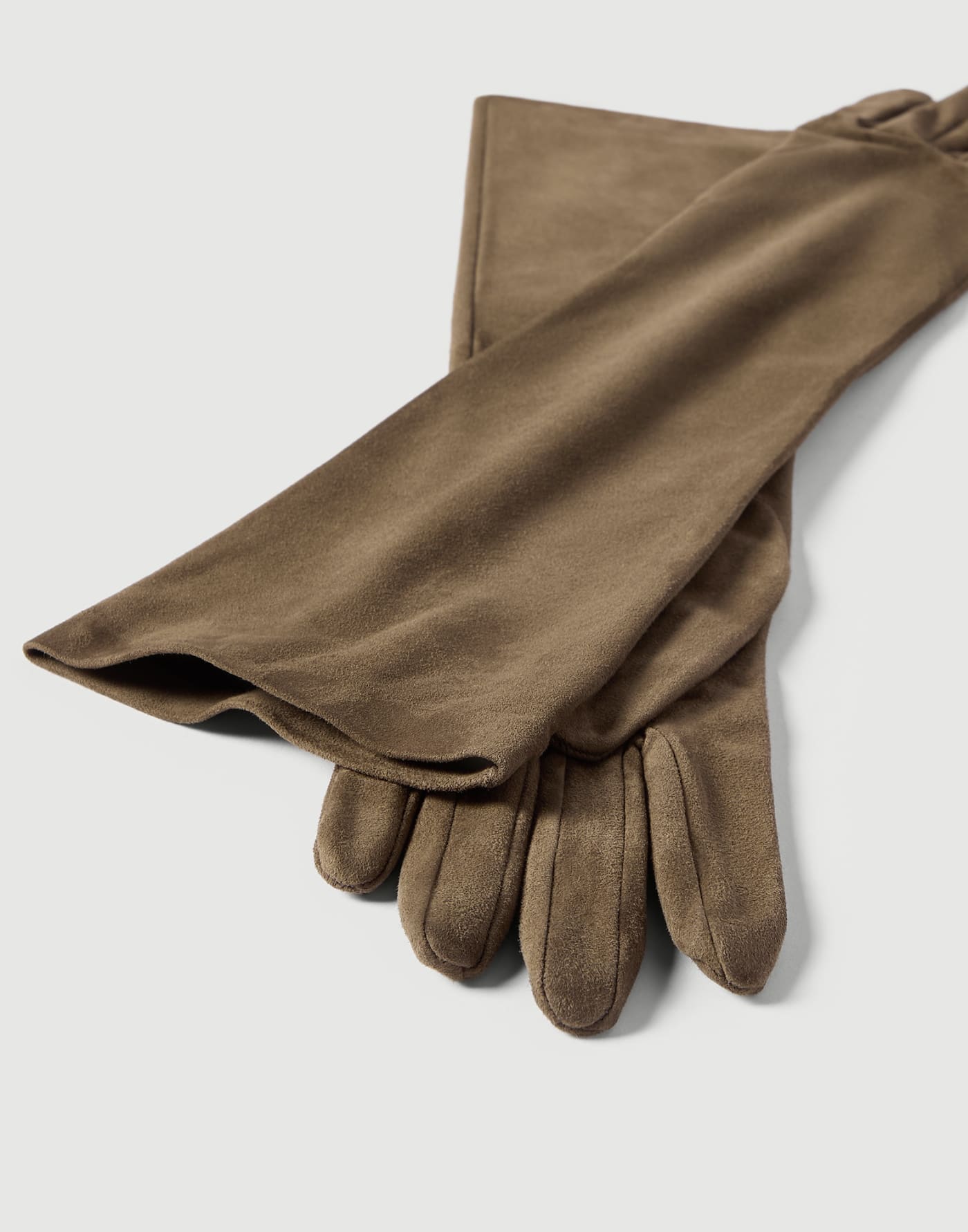 Suede long gloves Origano Woman - Brunello Cucinelli