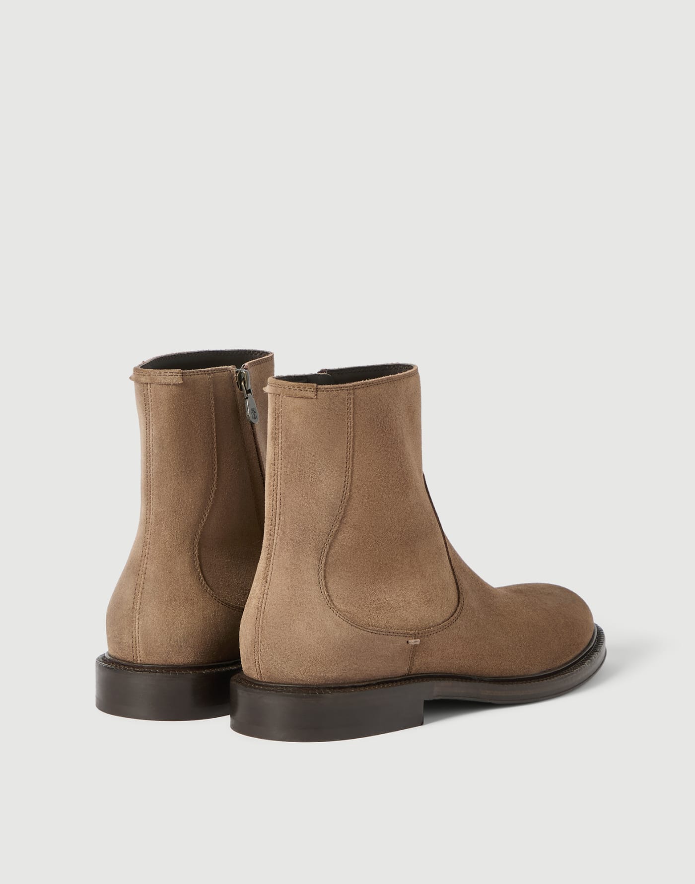 Suede boots Beige Man - Brunello Cucinelli