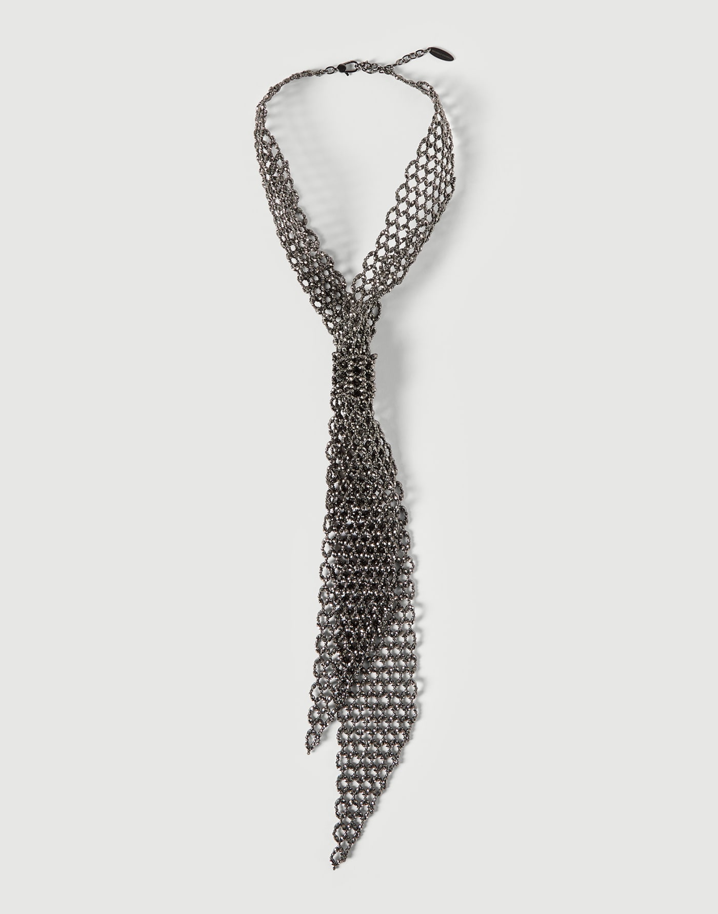 Cravatta in Argento sterling 925 Lignite Donna - Brunello Cucinelli