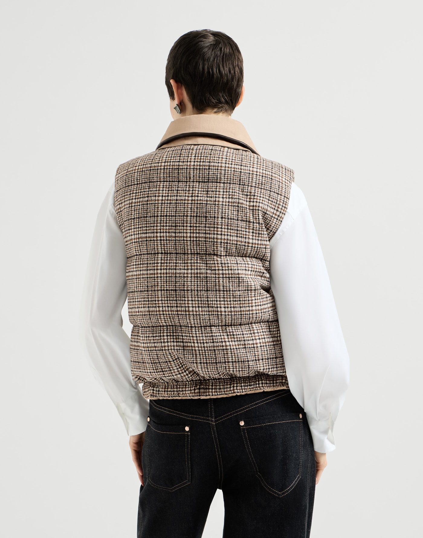 Reversible down vest Camel Woman - Brunello Cucinelli