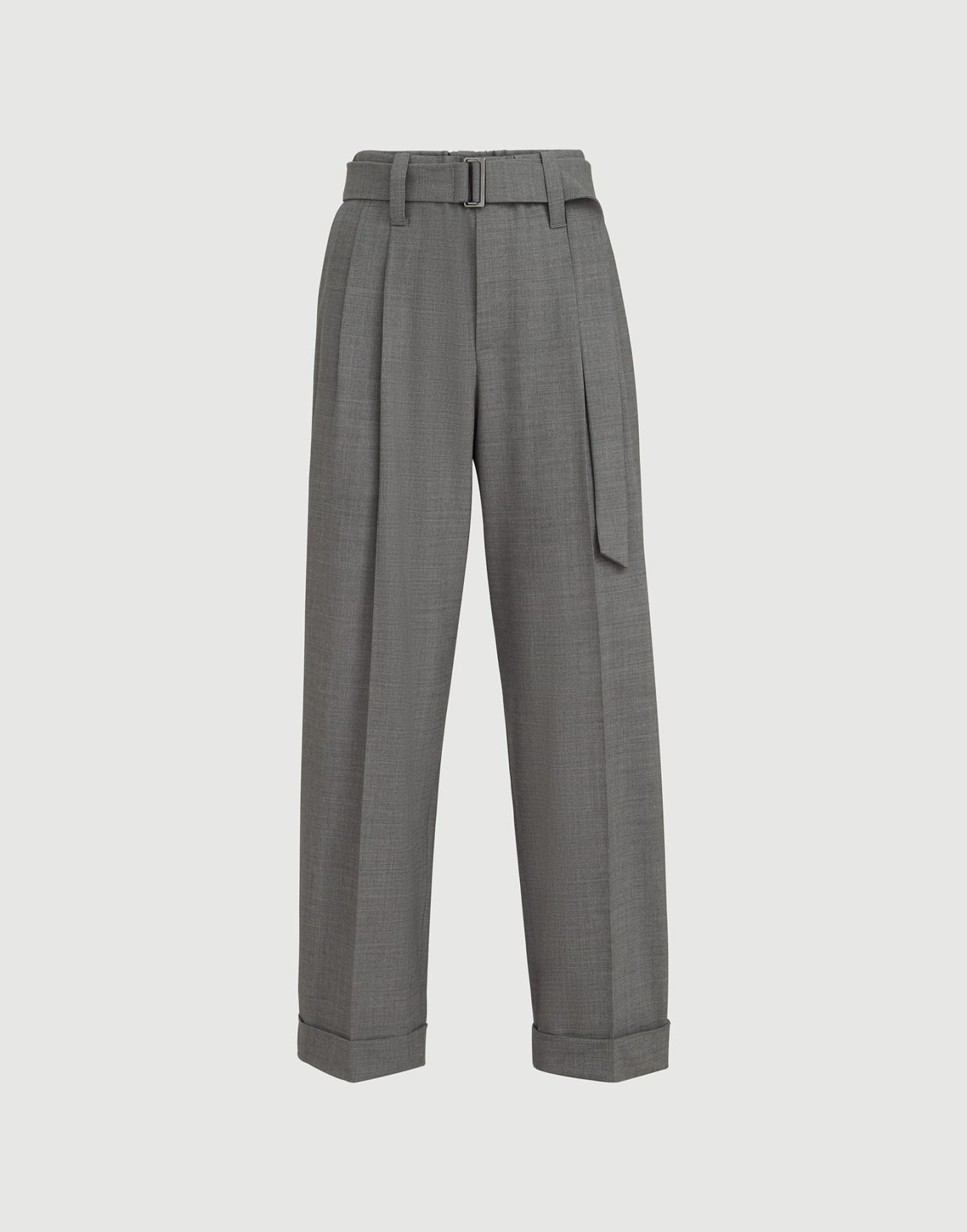 Pantalón Sartorial Baggy Gris Oscuro Mujer - Brunello Cucinelli