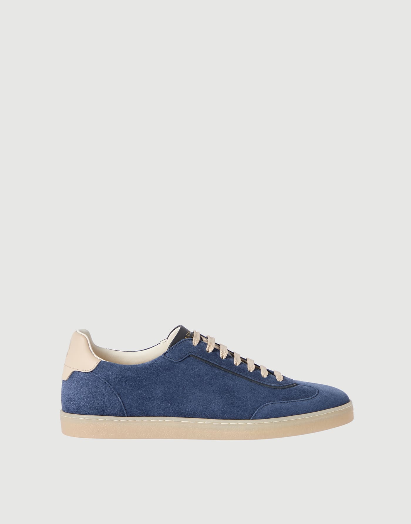 Sneakers en daim Bleu Marine Homme - Brunello Cucinelli