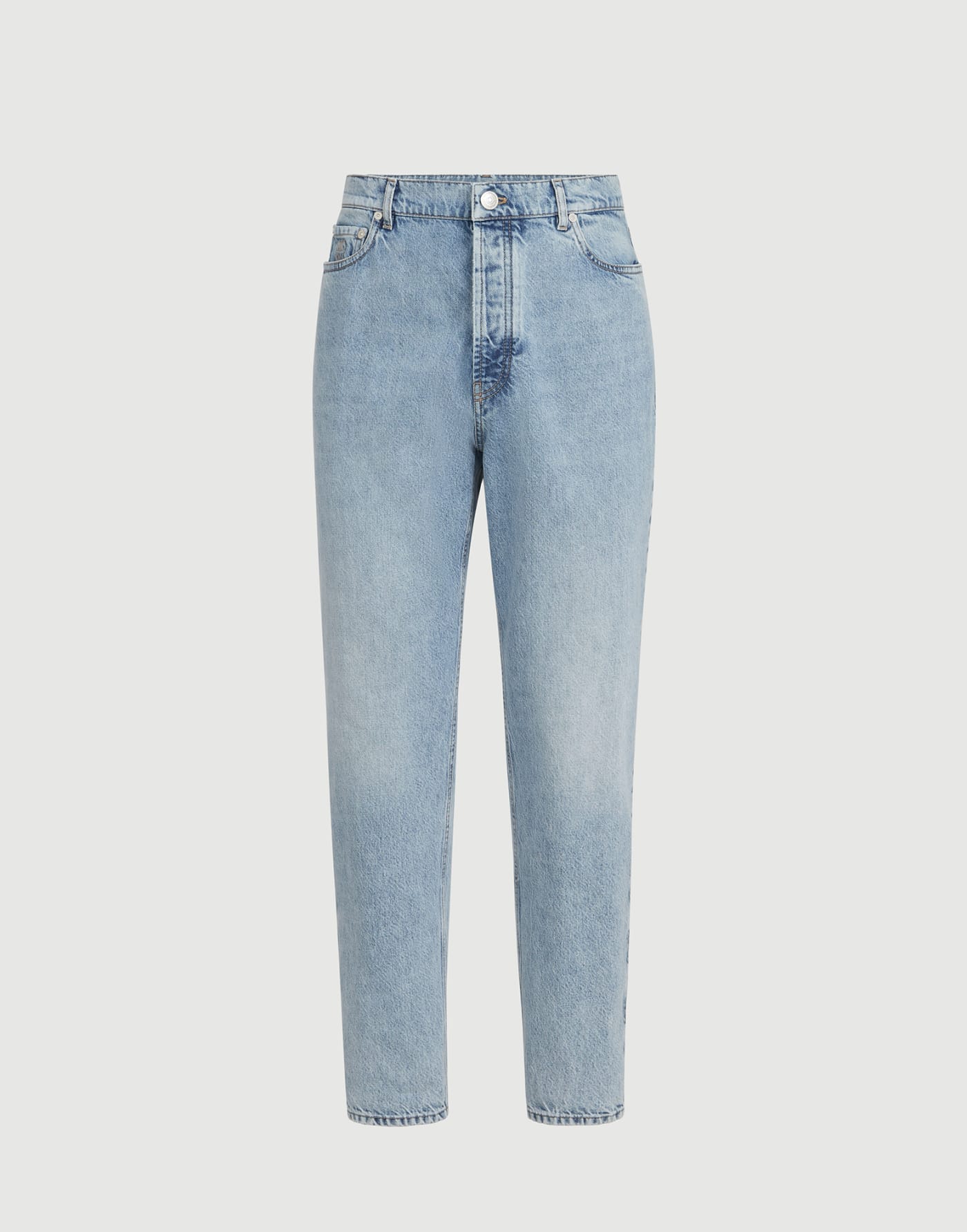 Iconic fit five-pocket trousers Light Denim Man - Brunello Cucinelli