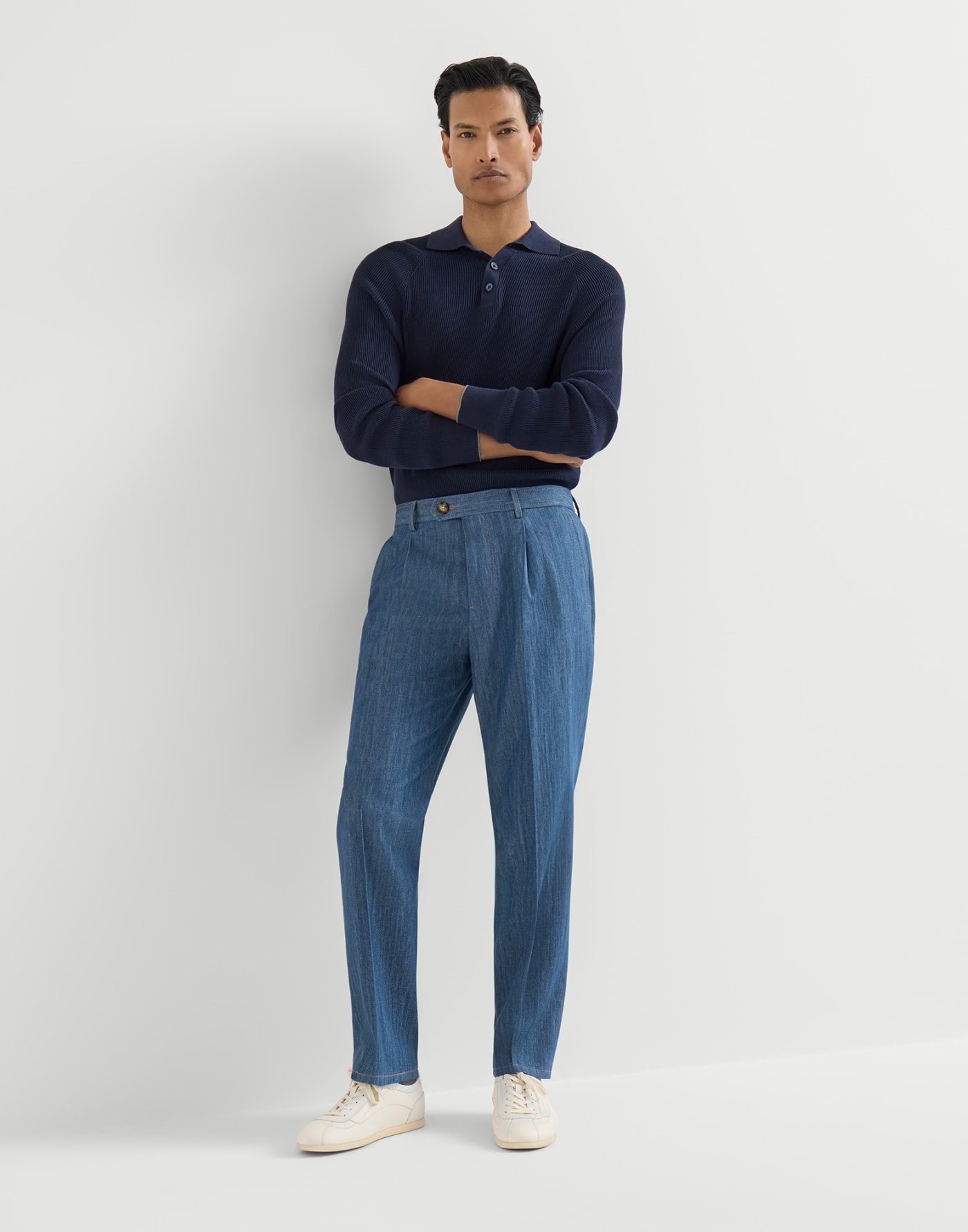 Lightweight denim trousers Medium Denim Man - Brunello Cucinelli