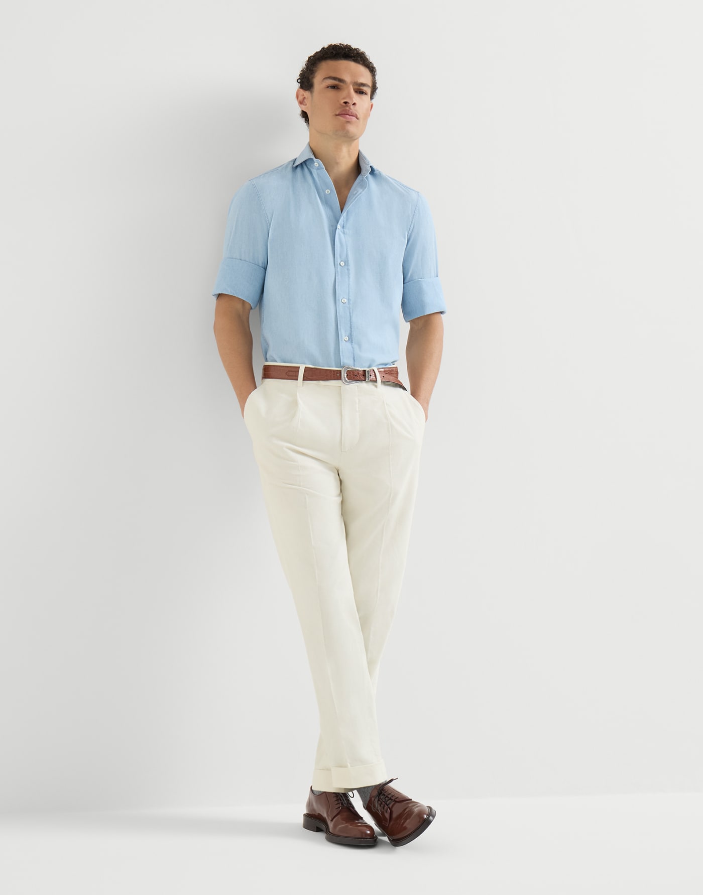 Corduroy trousers Panama Man - Brunello Cucinelli