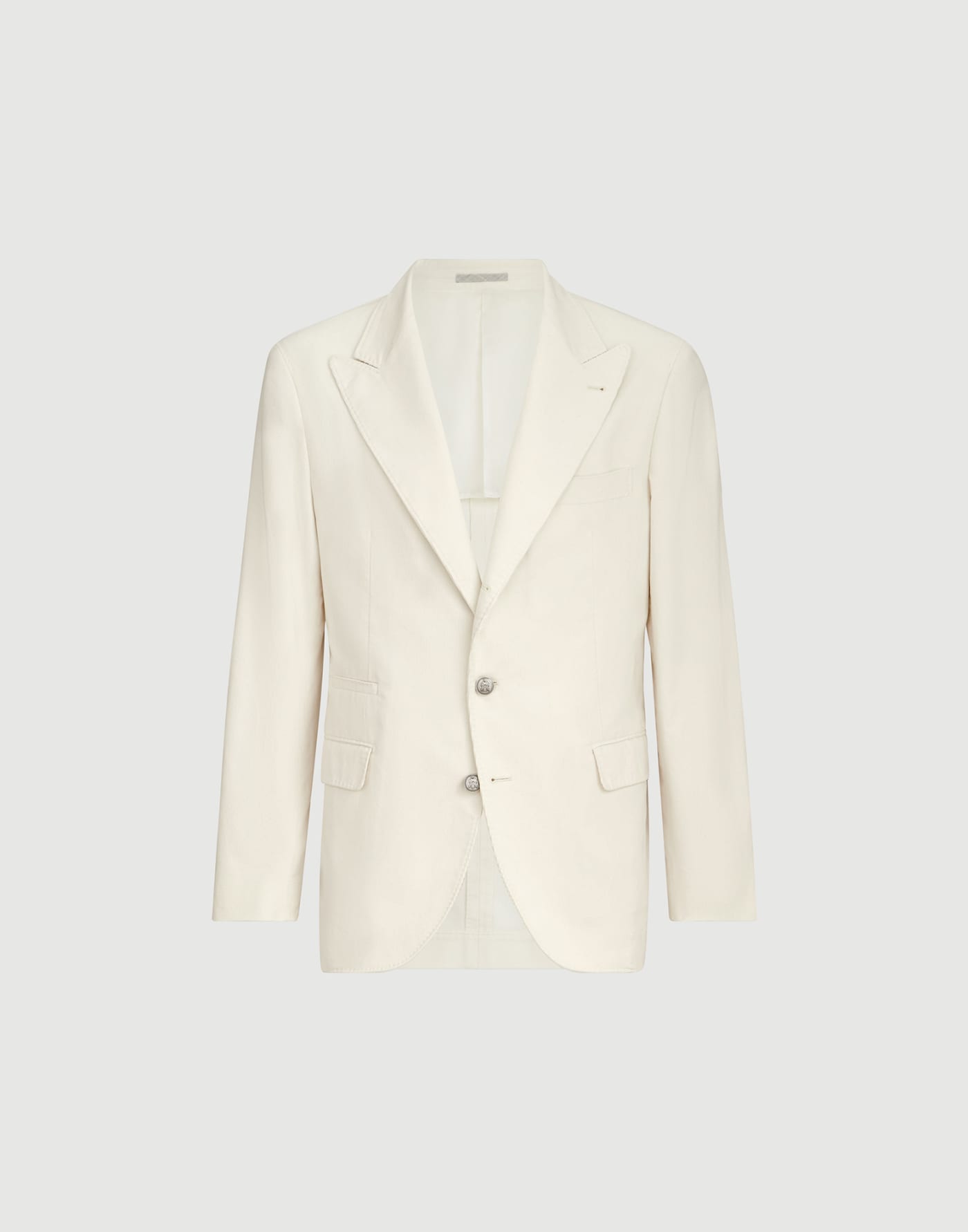 Sea Island corduroy deconstructed blazer Panama Man - Brunello Cucinelli