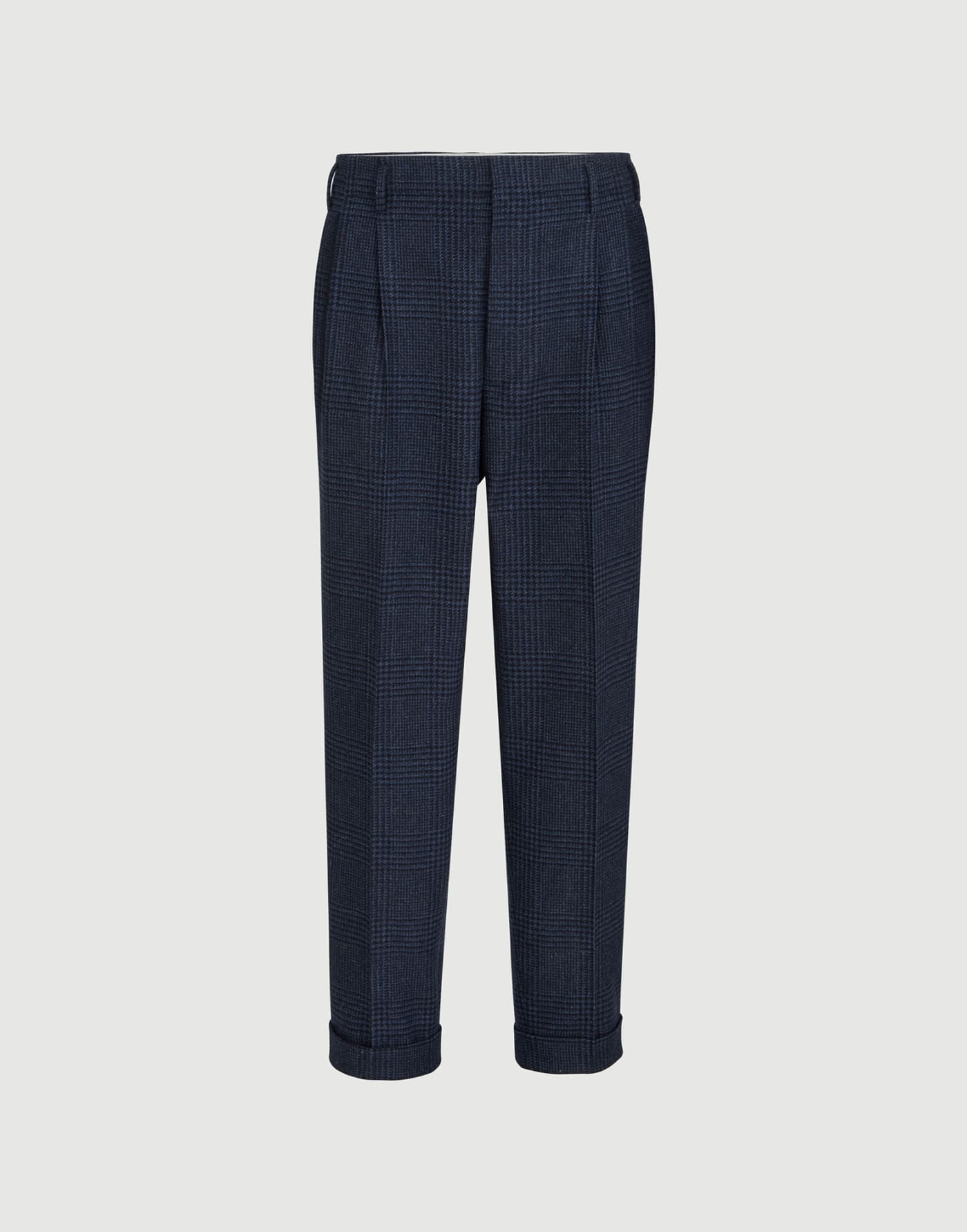 Pantalone Principe di Galles Blu Uomo - Brunello Cucinelli