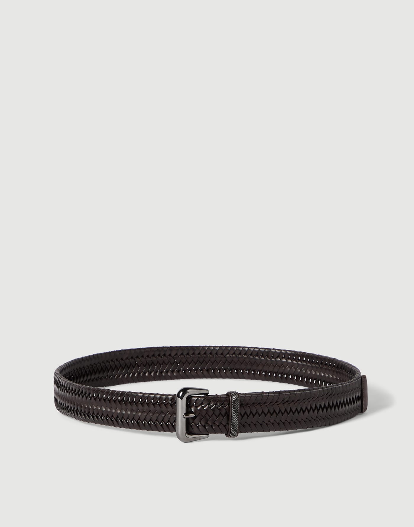 Cintura in pelle intrecciata Testa di Moro Donna - Brunello Cucinelli