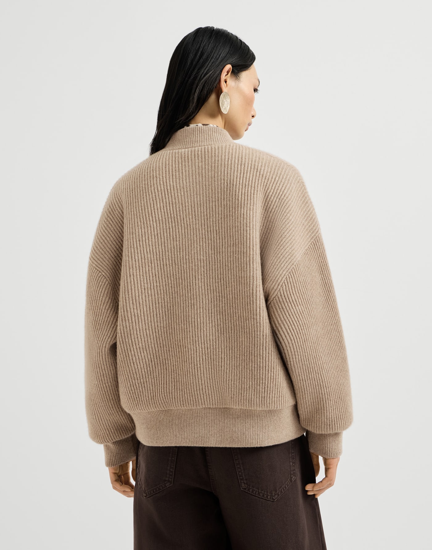 Bomber in cashmere Beige Donna - Brunello Cucinelli