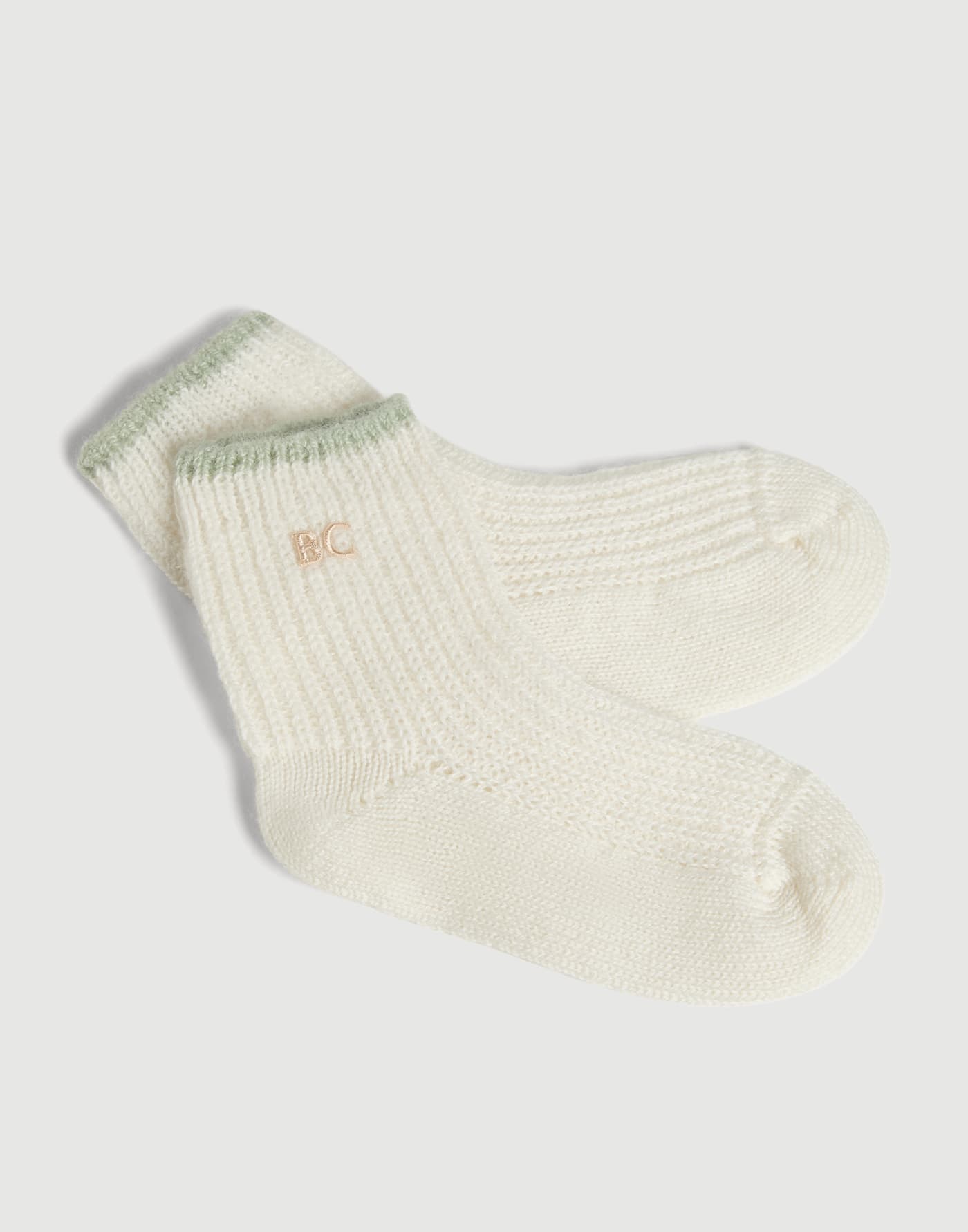 Set de gorro papalina, guantes y calcetines Baby Bernie Panamá Bebé - Brunello Cucinelli
