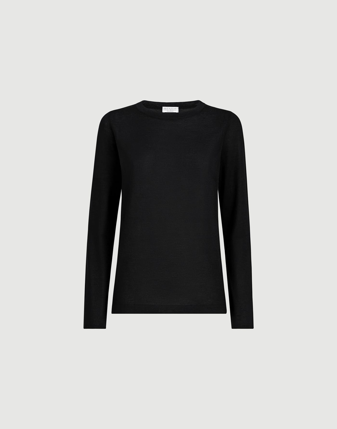 Cashmere and silk lightweight sweater Black Woman - Brunello Cucinelli