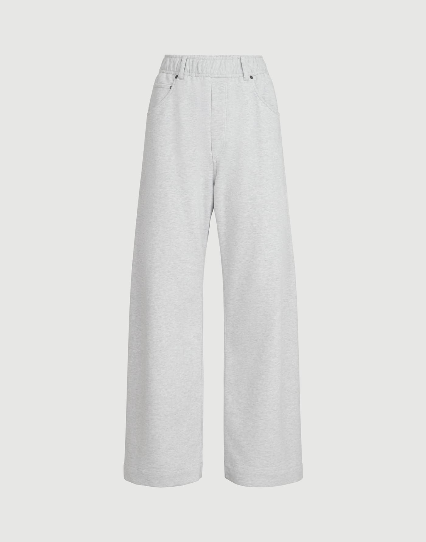 Smooth French terry trousers Silver Woman - Brunello Cucinelli