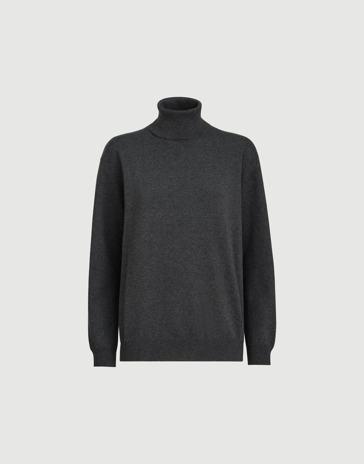 Cashmere turtleneck sweater Lignite Grey Woman - Brunello Cucinelli
