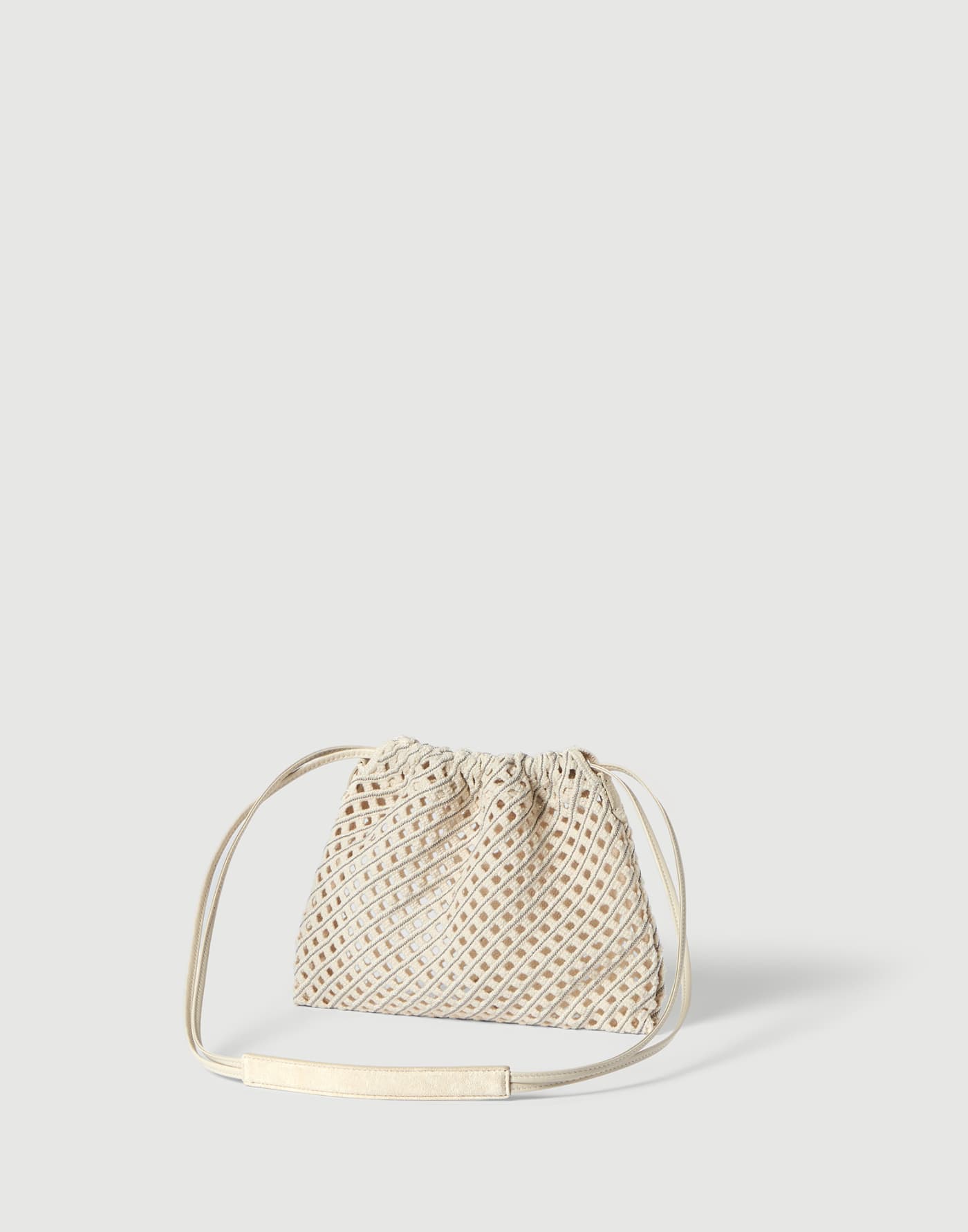 Net pouch bag Ivory Woman - Brunello Cucinelli