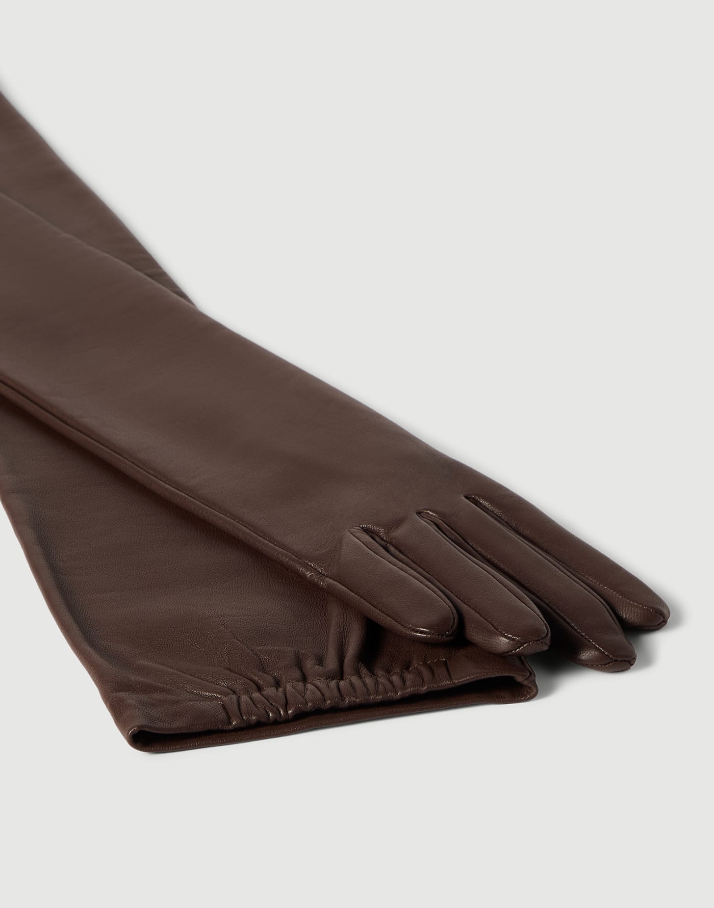 Nappa long gloves Rust Brown Woman - Brunello Cucinelli