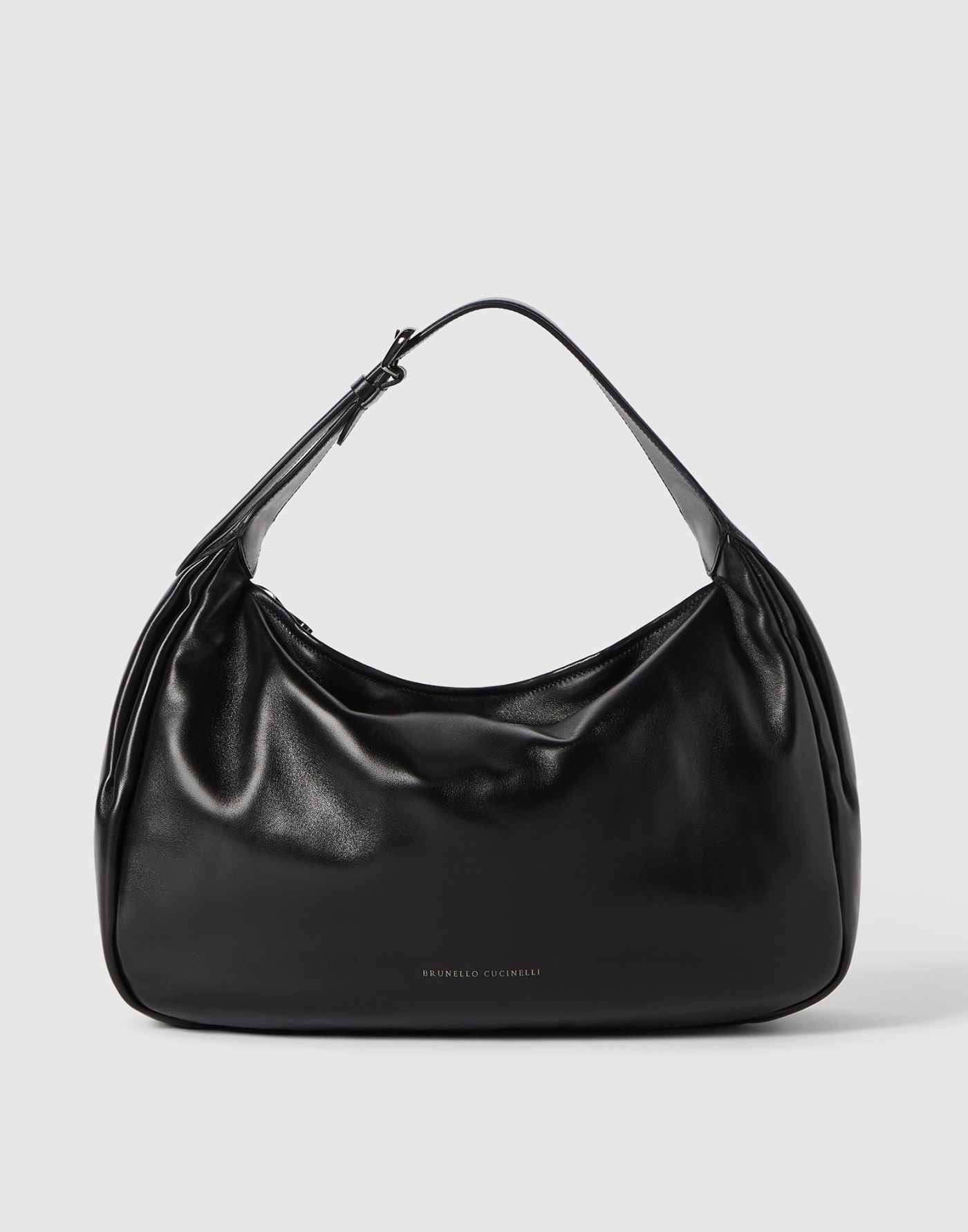 ナッパ ホーボーブールバッグ ブラック レディース - Brunello Cucinelli