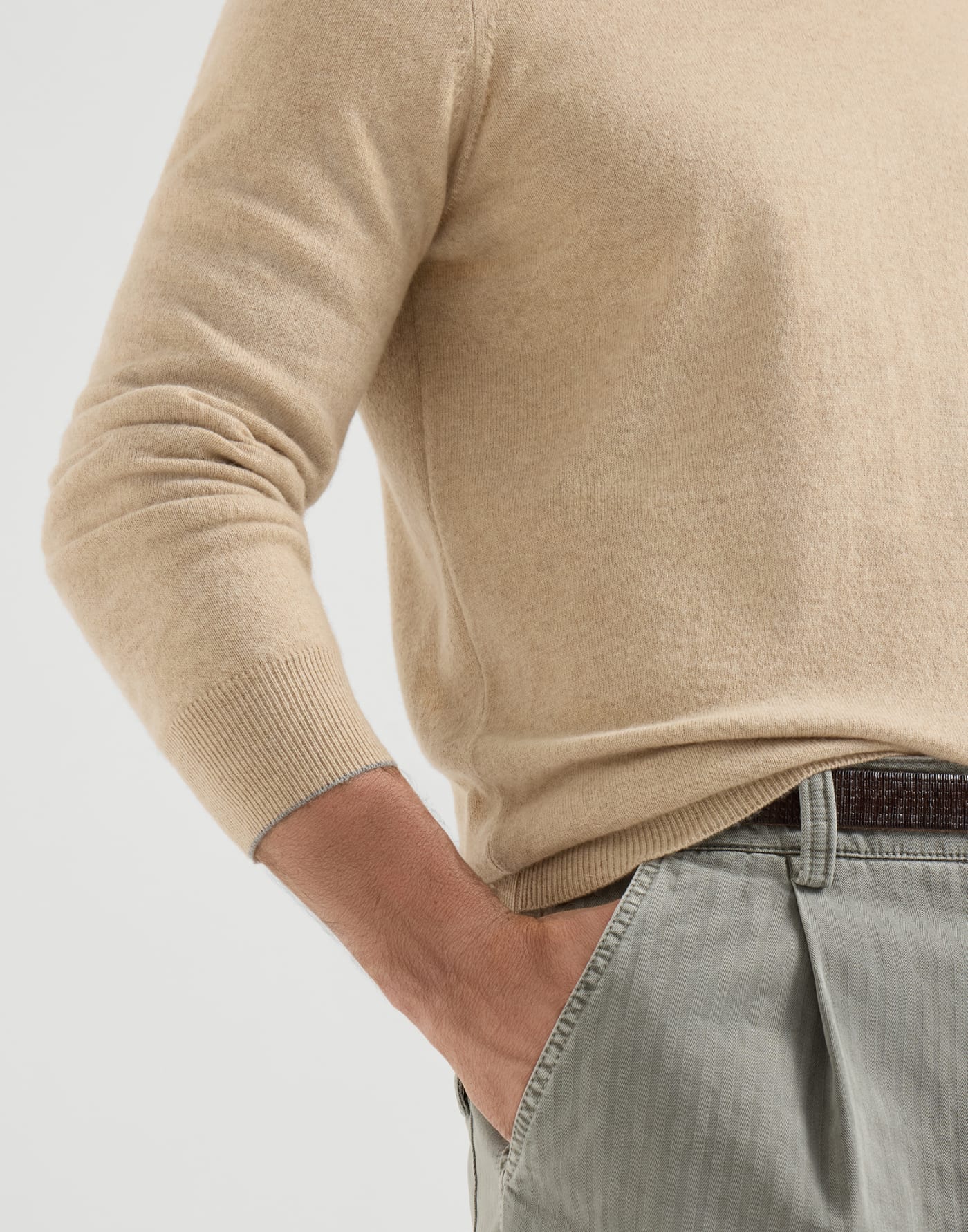 Pullover aus Kaschmir Braun Herren - Brunello Cucinelli
