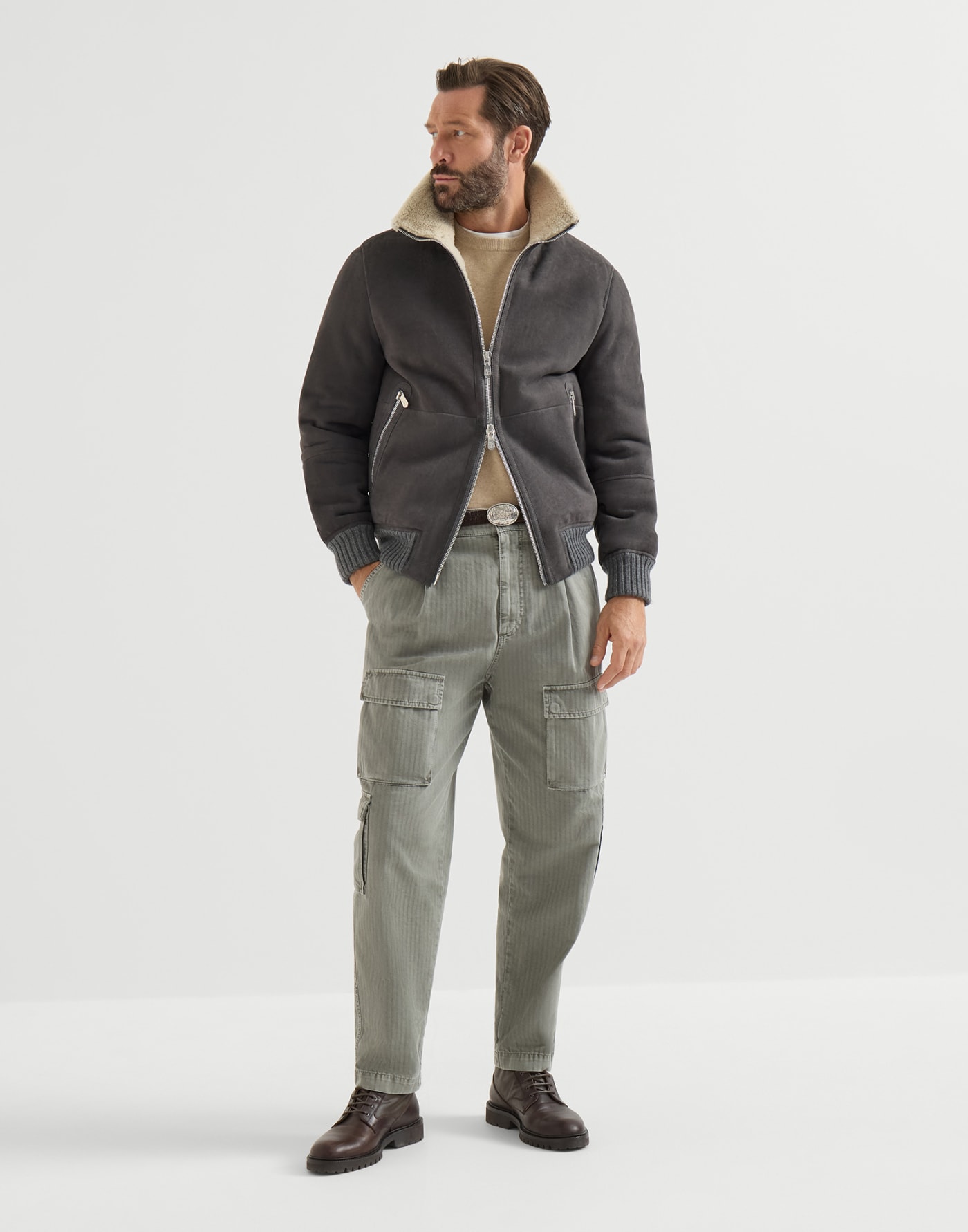 Pullover aus Kaschmir Braun Herren - Brunello Cucinelli