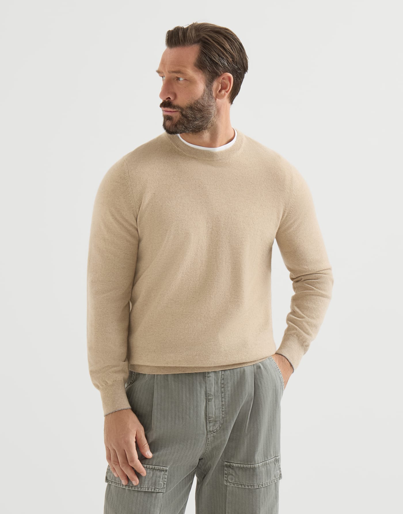 Pullover aus Kaschmir Braun Herren - Brunello Cucinelli