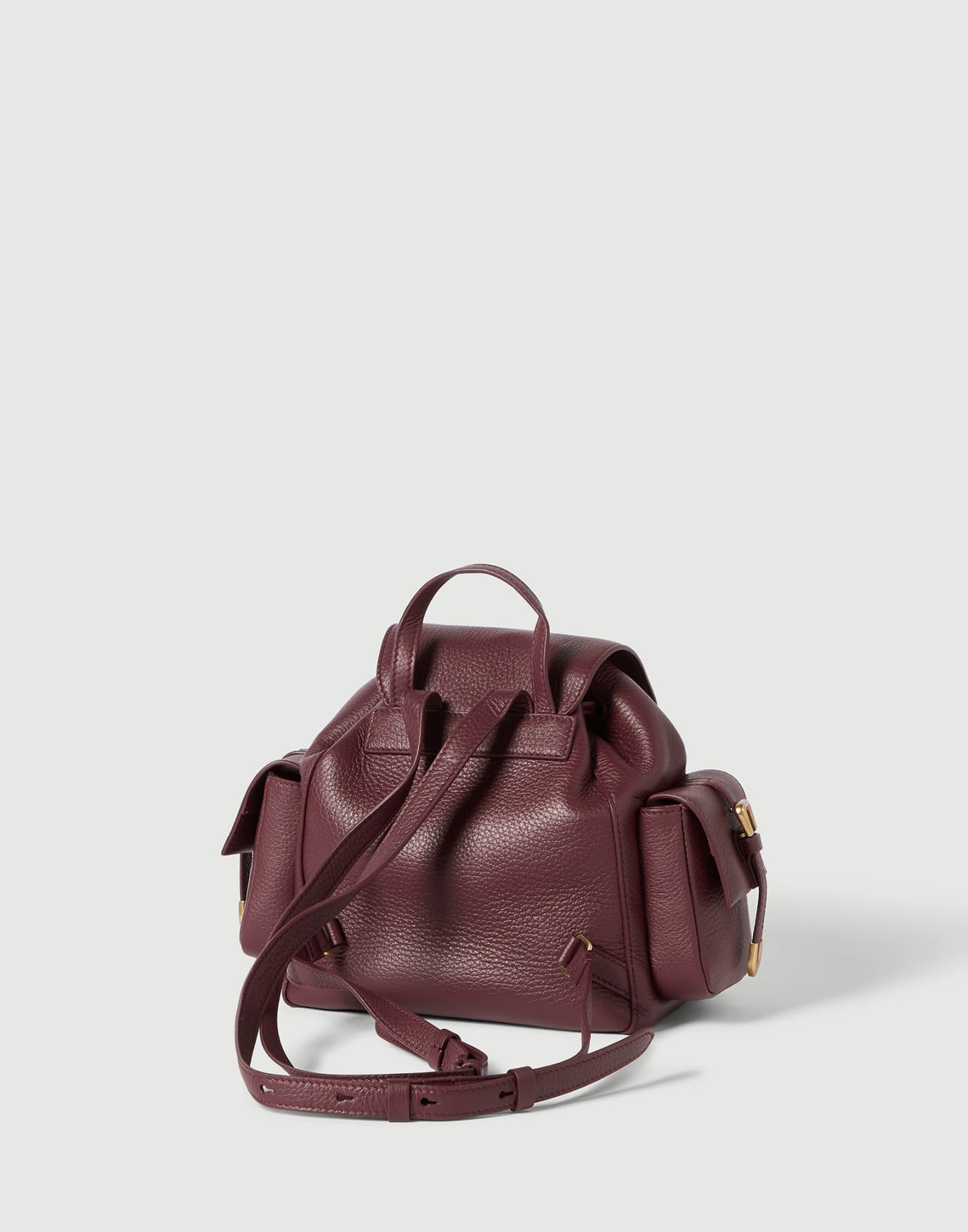 Deerskin sartorial backpack Burgundy Woman - Brunello Cucinelli