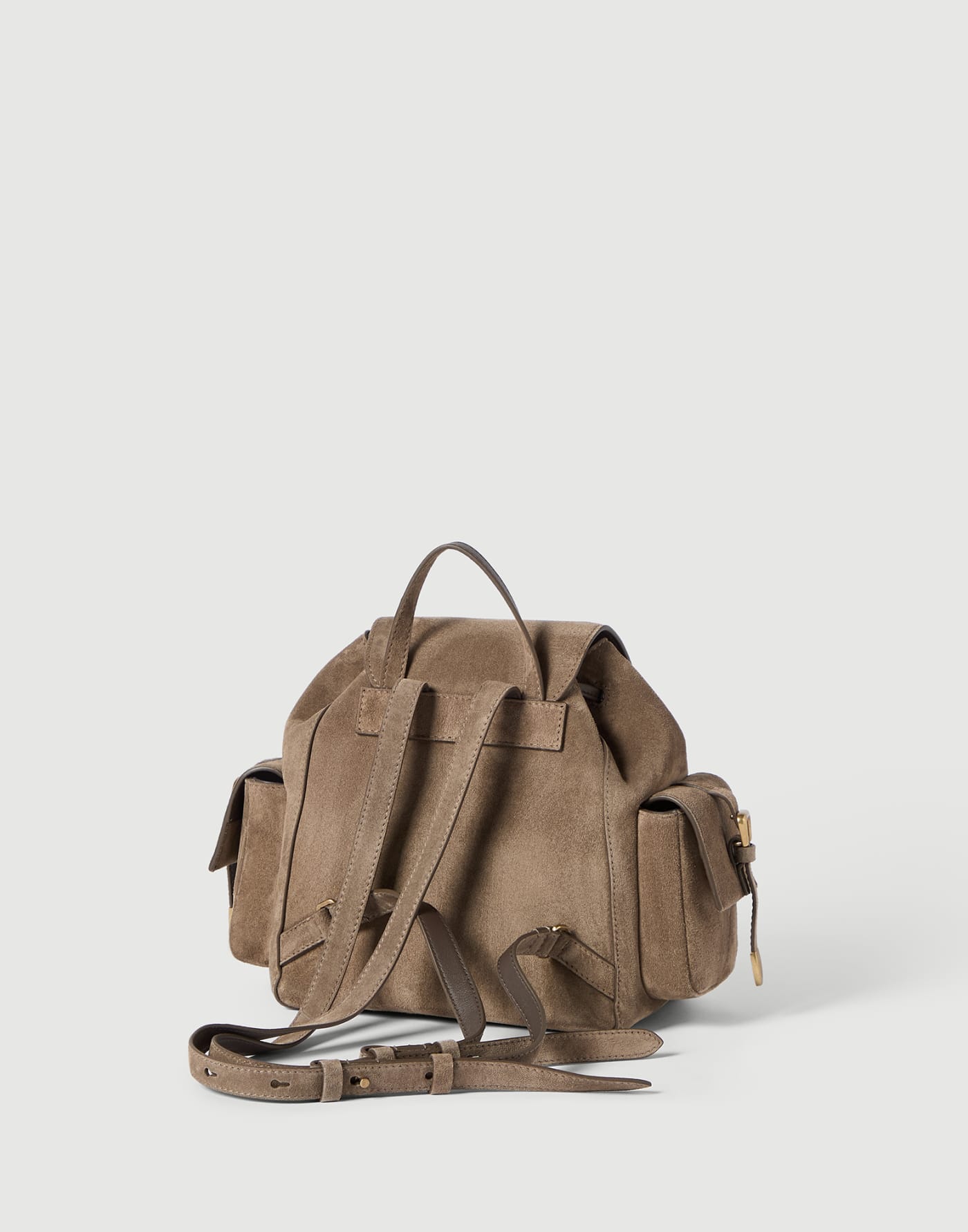 Suede sartorial backpack Bark Woman - Brunello Cucinelli