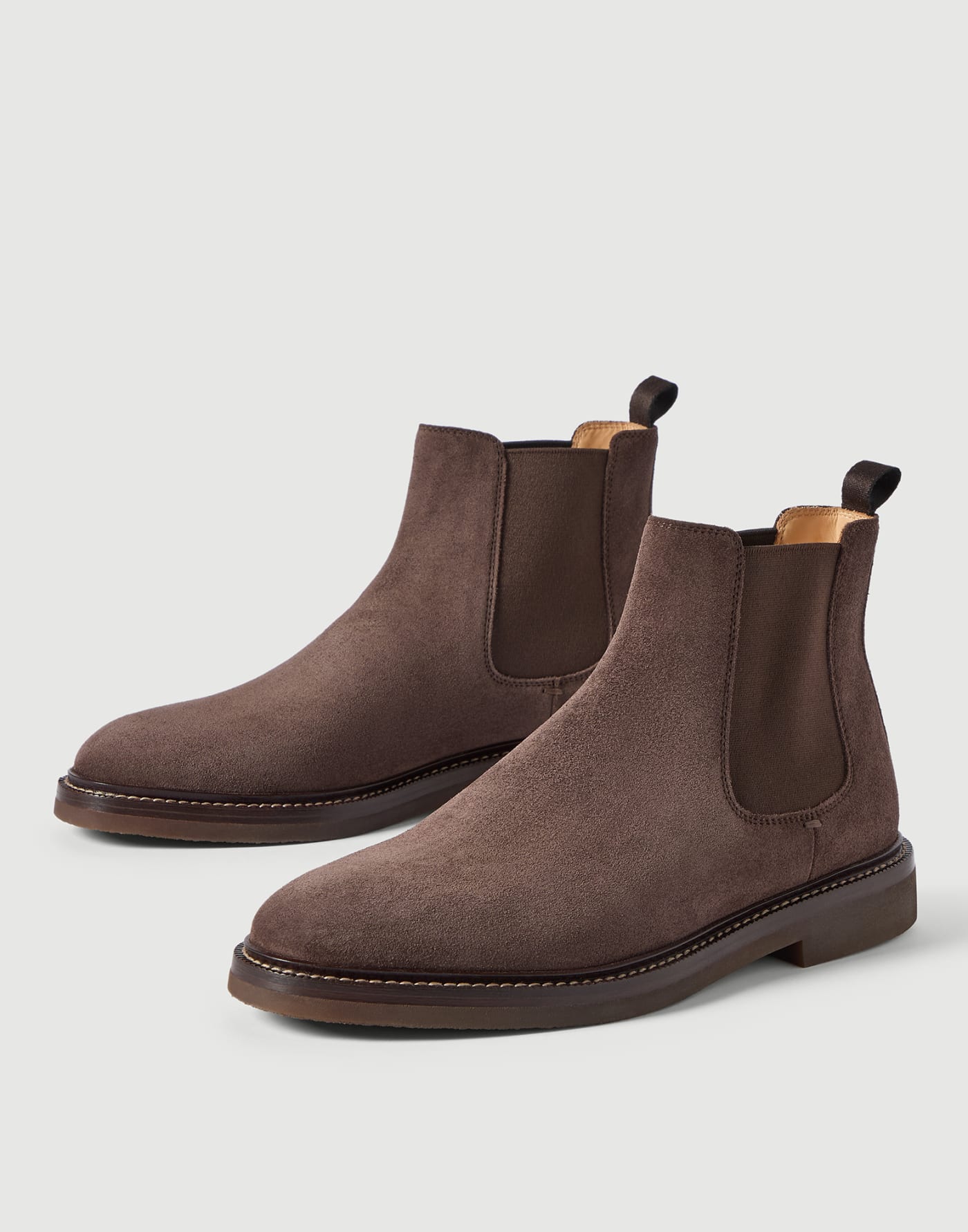 Suede Chelsea boots Moka Man - Brunello Cucinelli