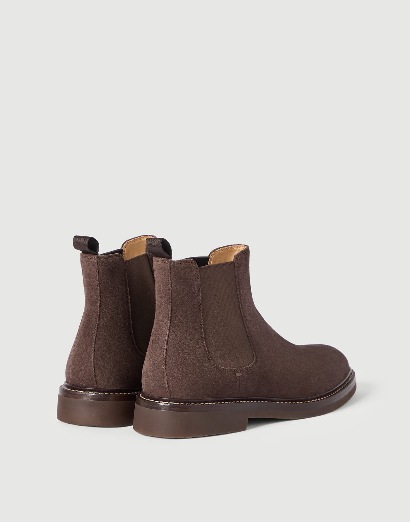 Suede Chelsea boots Moka Man - Brunello Cucinelli