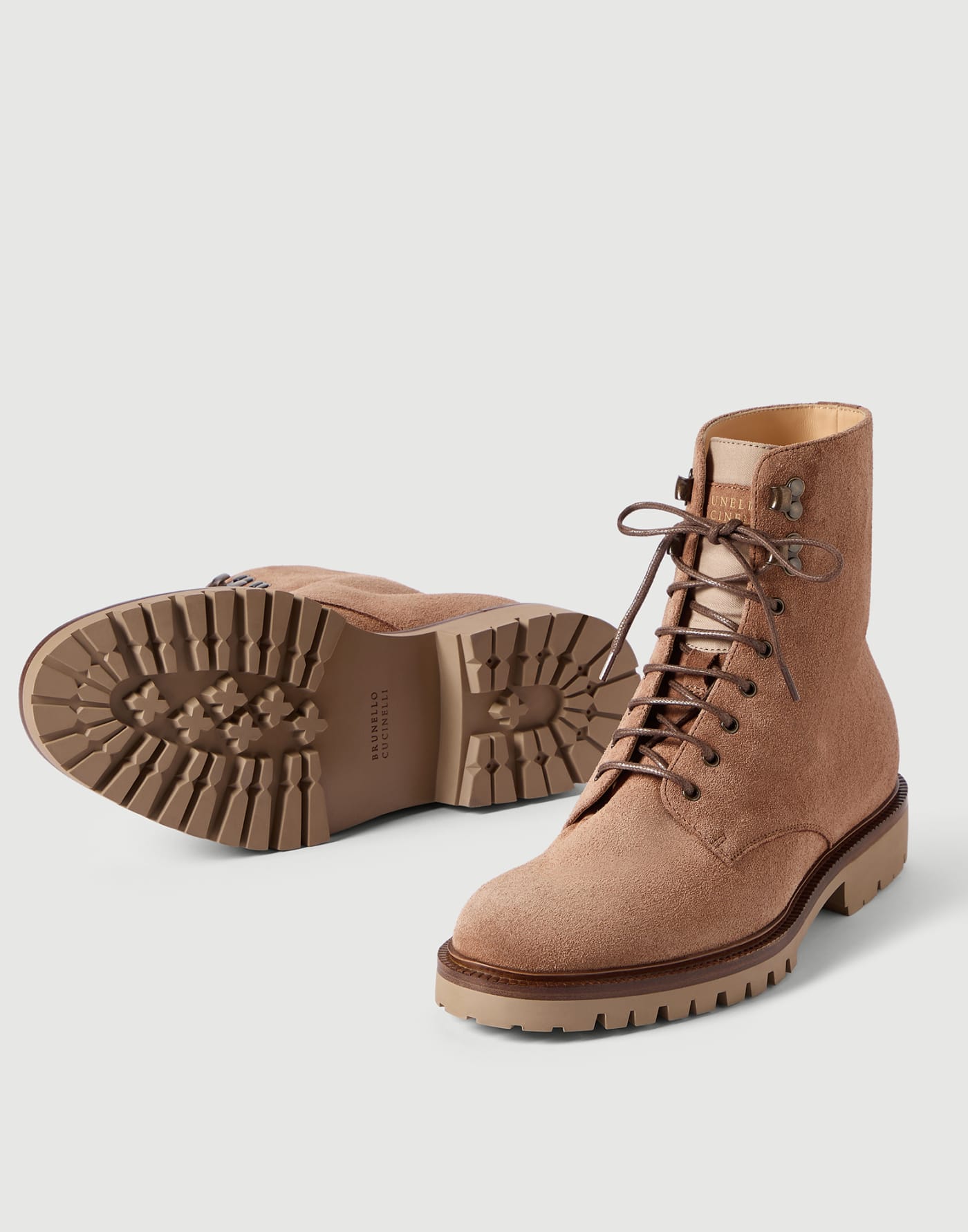 Suede boots Hazelnut Man - Brunello Cucinelli