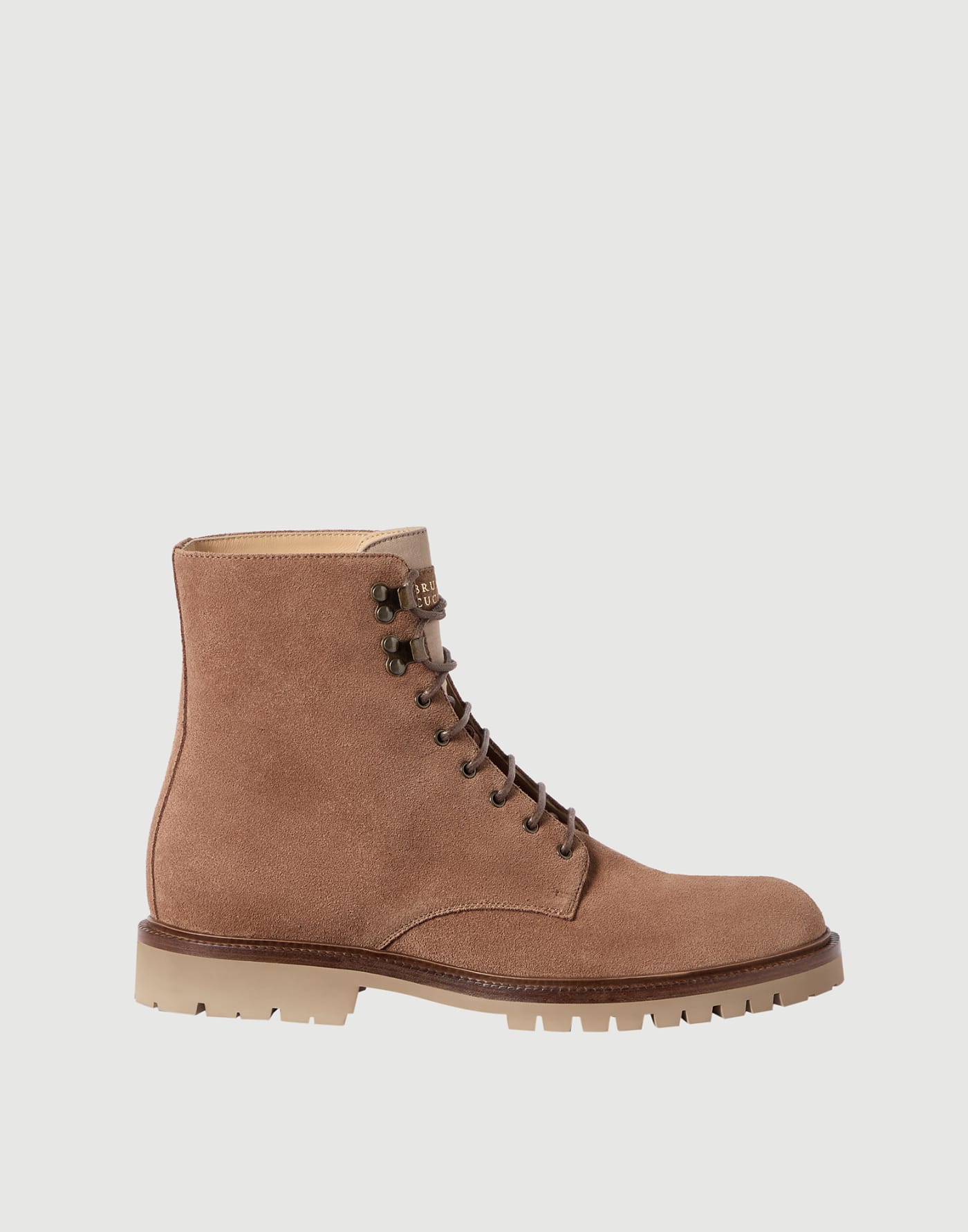 Suede boots Hazelnut Man - Brunello Cucinelli