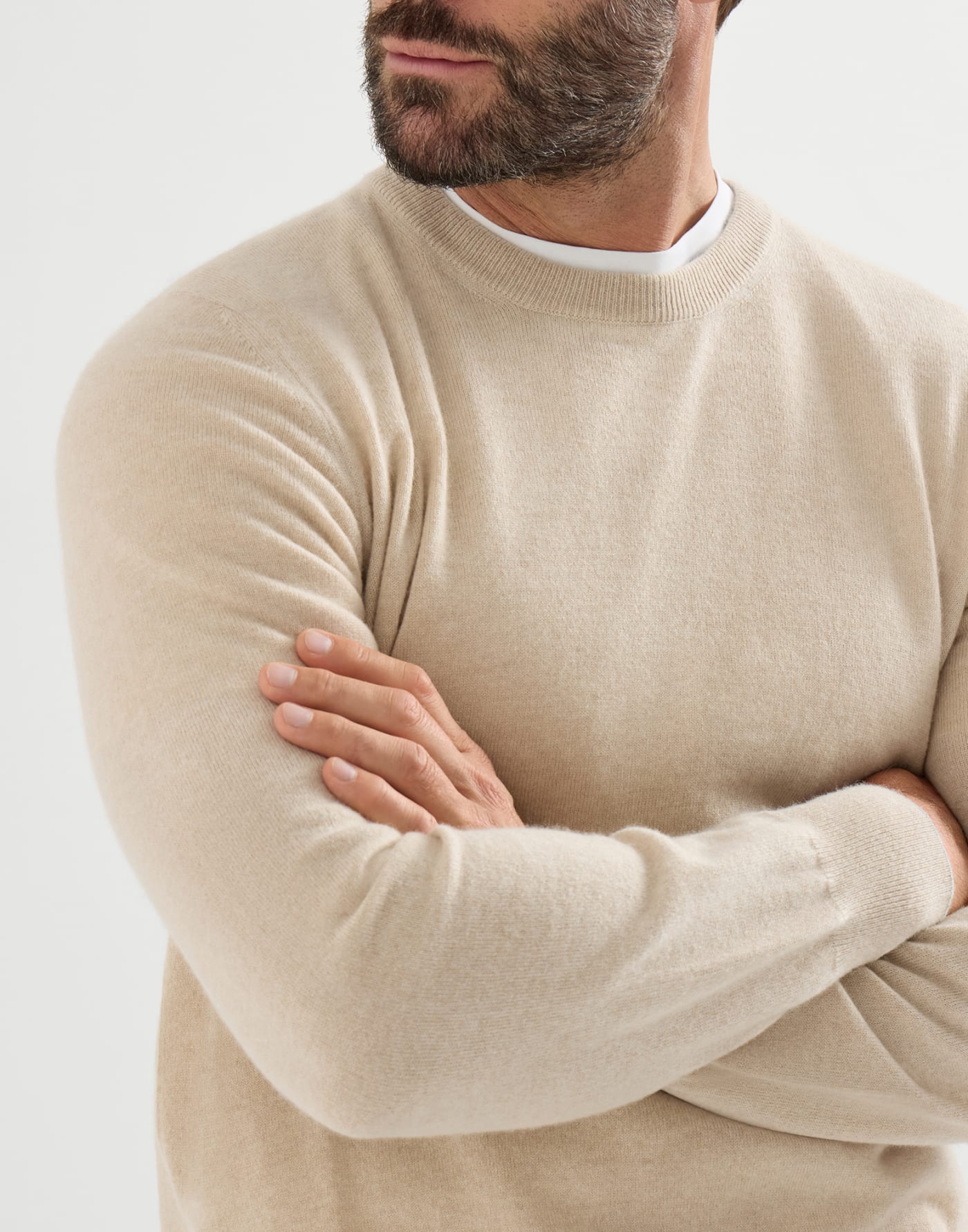 Maglia in cashmere Sabbia Uomo - Brunello Cucinelli