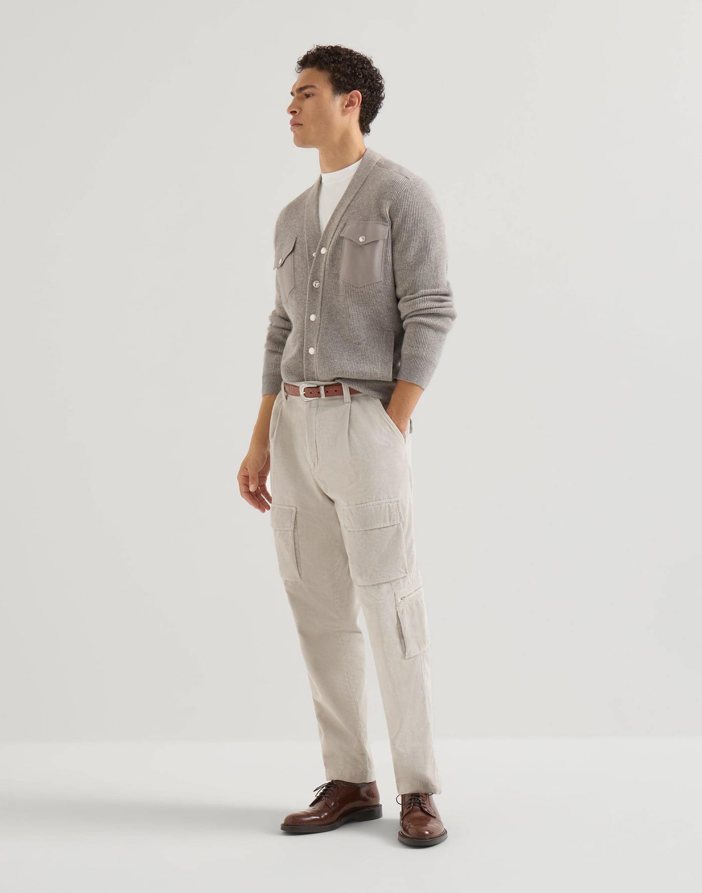 Jersey T-shirt with logo Off-White Man - Brunello Cucinelli