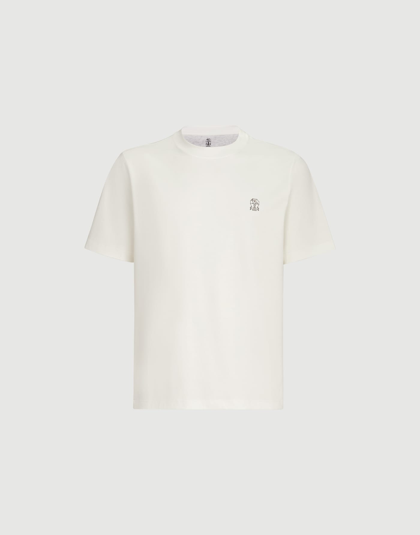 Jersey T-shirt with logo Off-White Man - Brunello Cucinelli