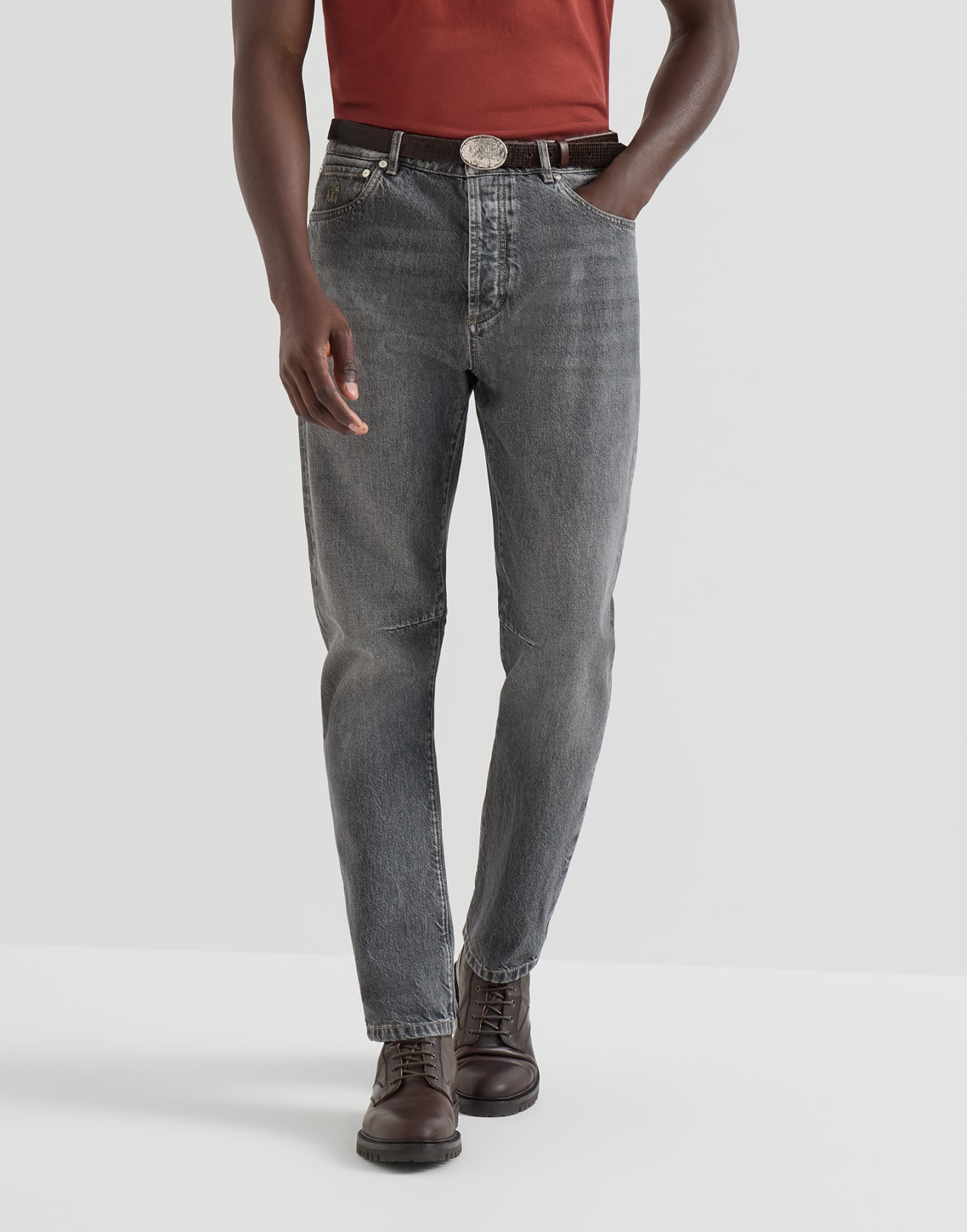 Denim trousers Medium Grey Man - Brunello Cucinelli