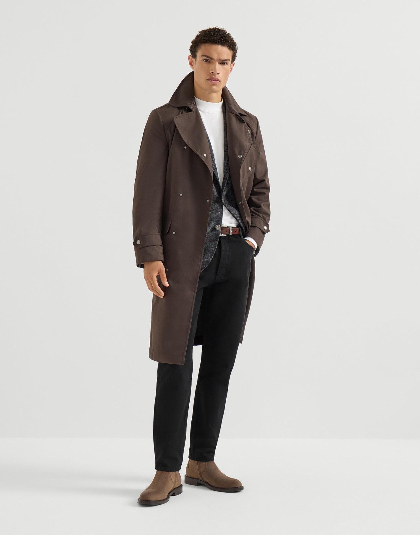 Iconic fit five-pocket trousers Black Man - Brunello Cucinelli