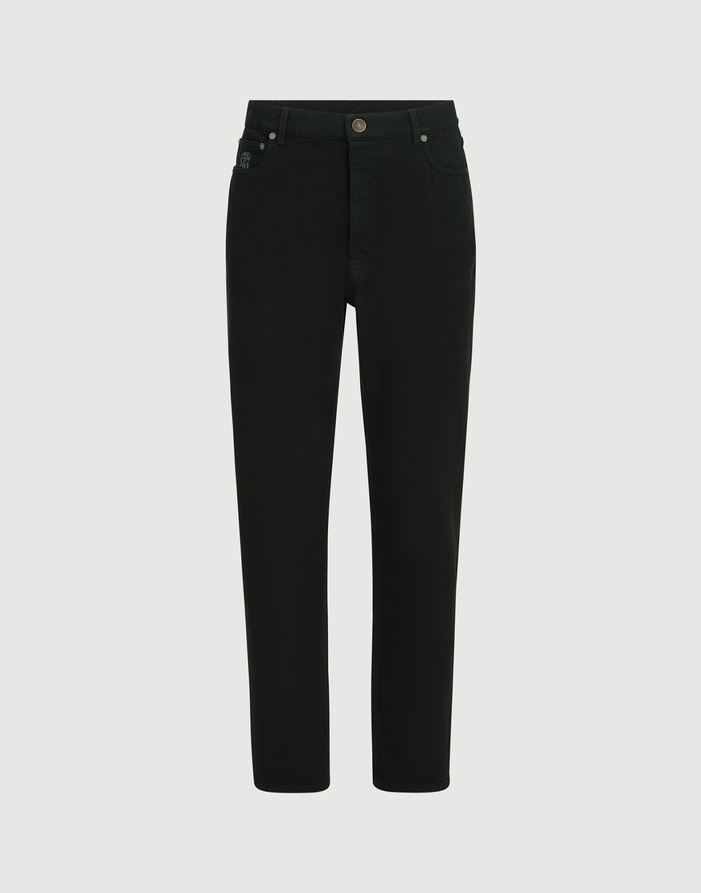 Iconic fit five-pocket trousers Black Man - Brunello Cucinelli
